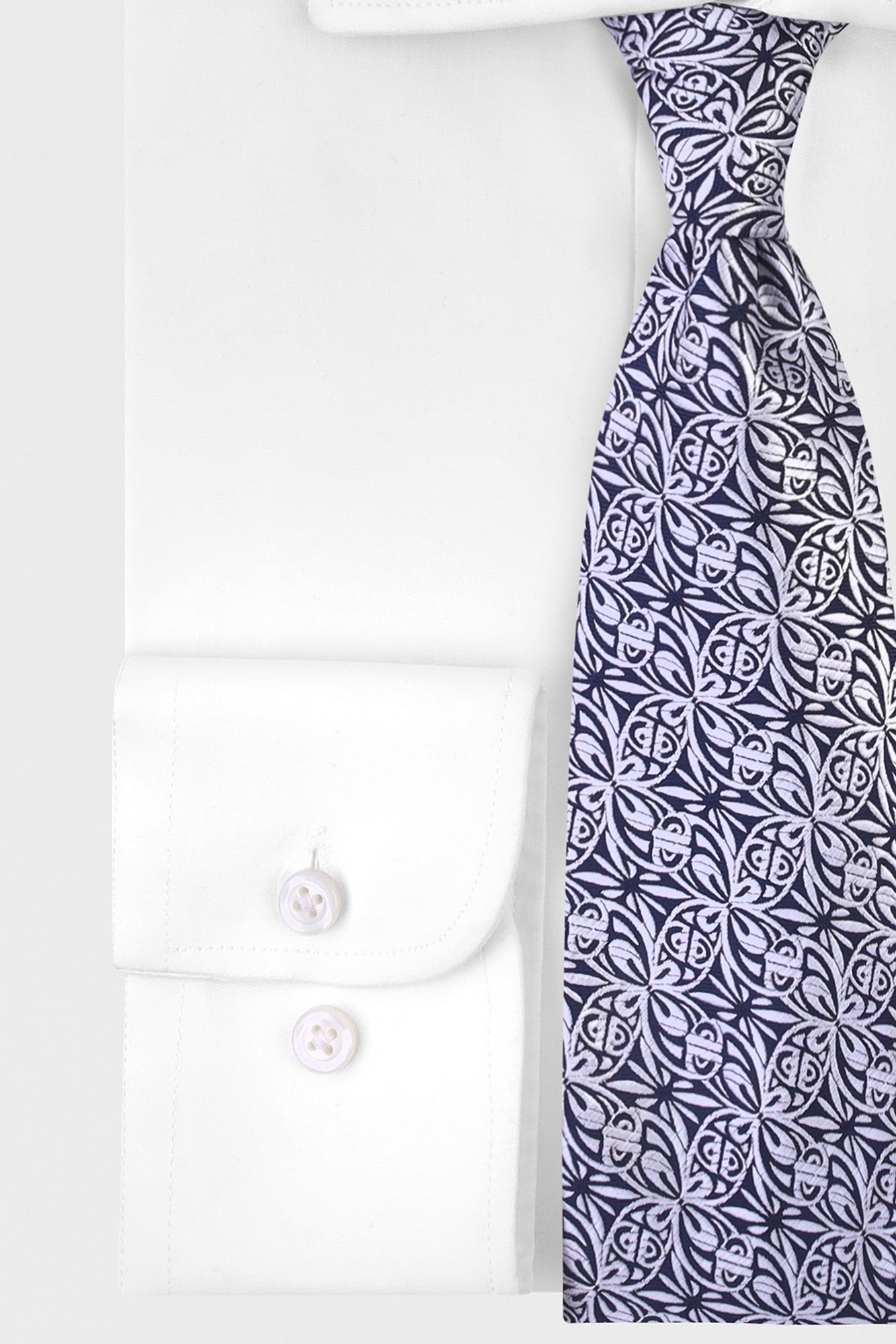 White Poplin Stretch Shirt - Regular Fit