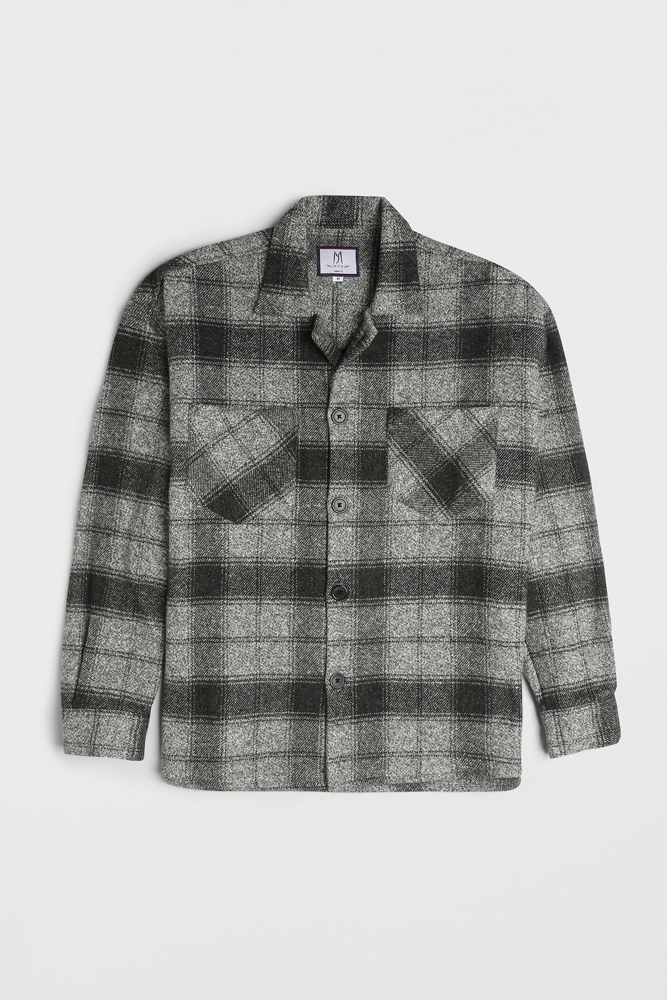 Brushed Checkered Overshirt