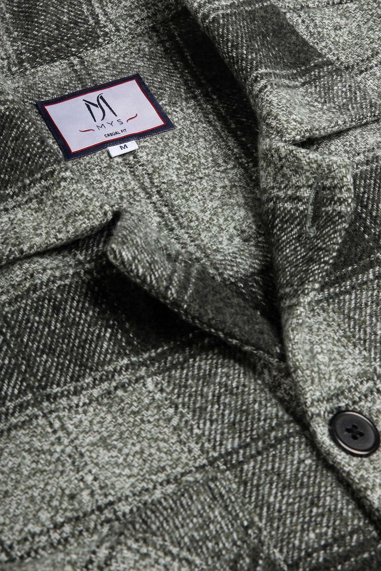 Brushed Checkered Overshirt