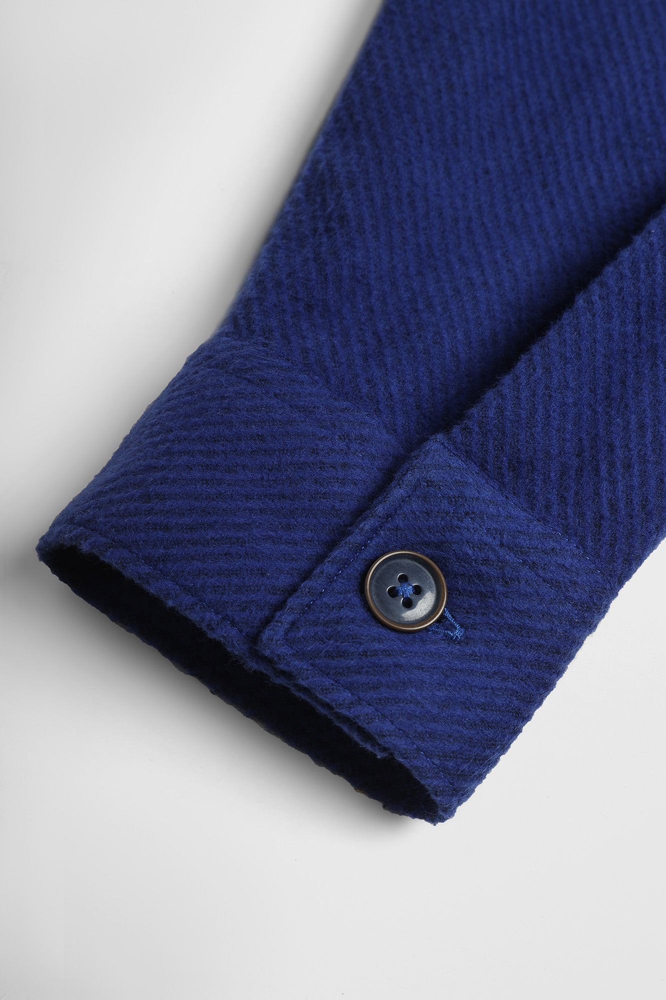 Navy Brushed Twill Overshirt