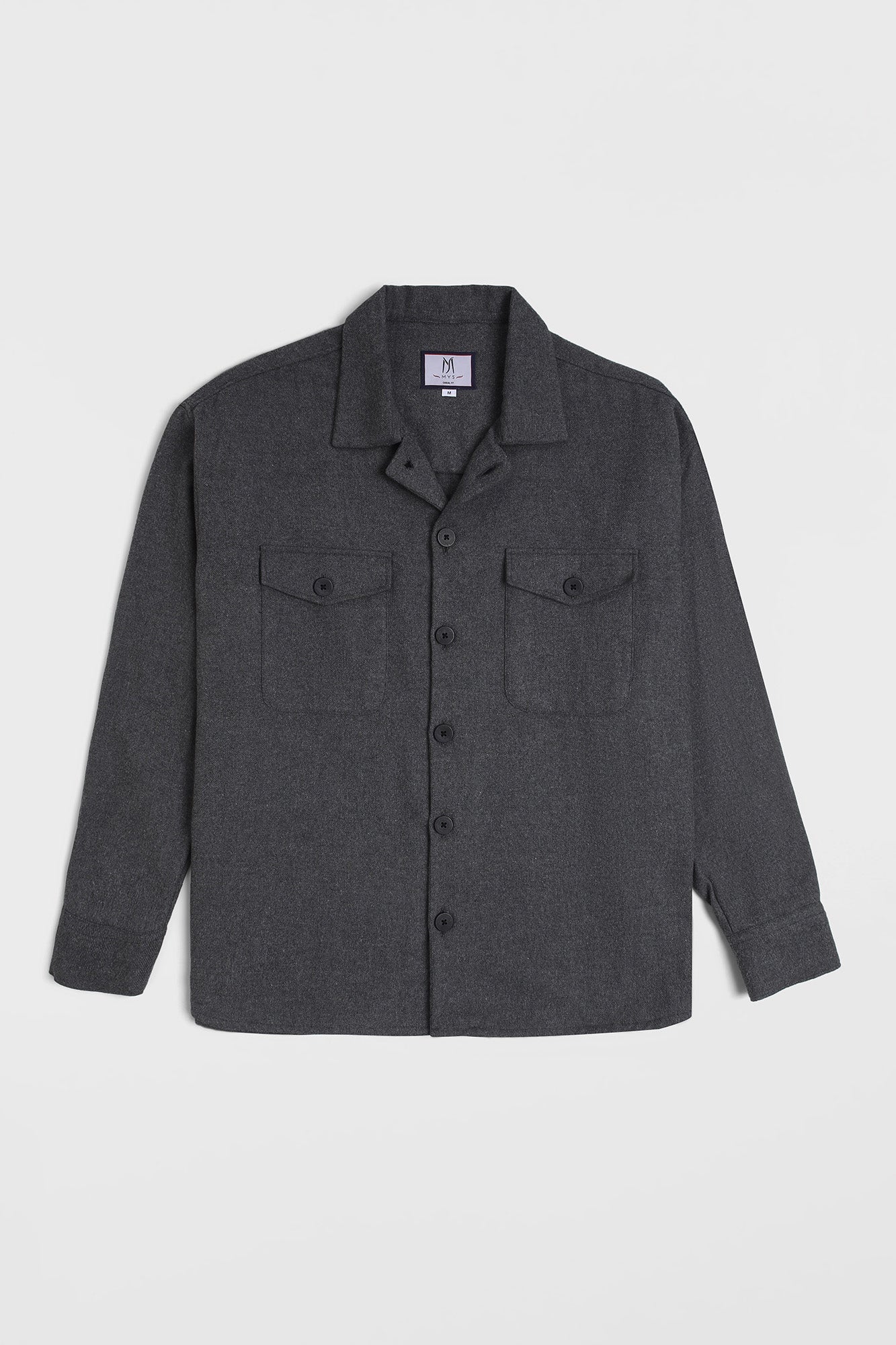 Grey Brushed Overshirt