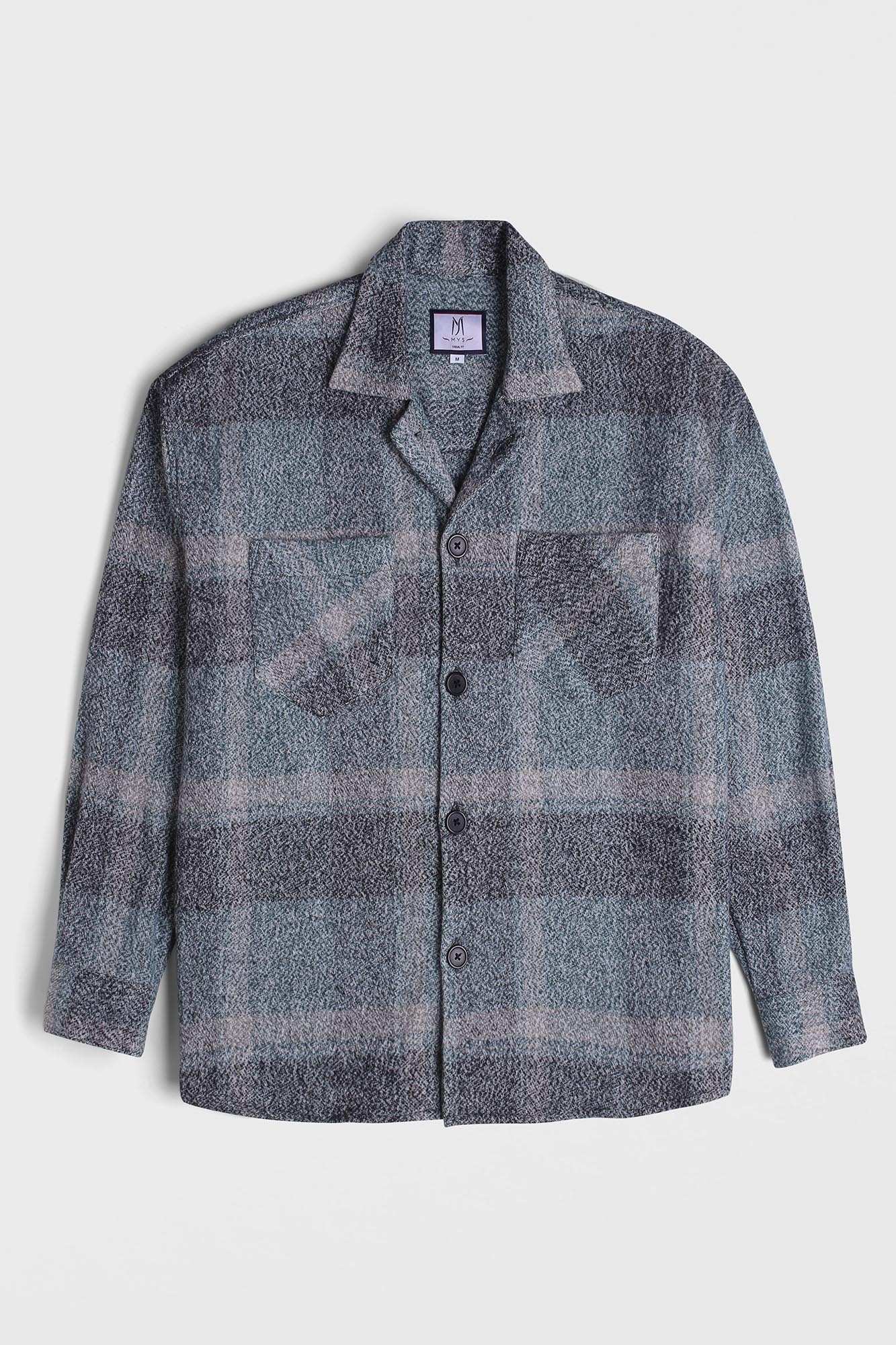 Brushed Checkered Overshirt