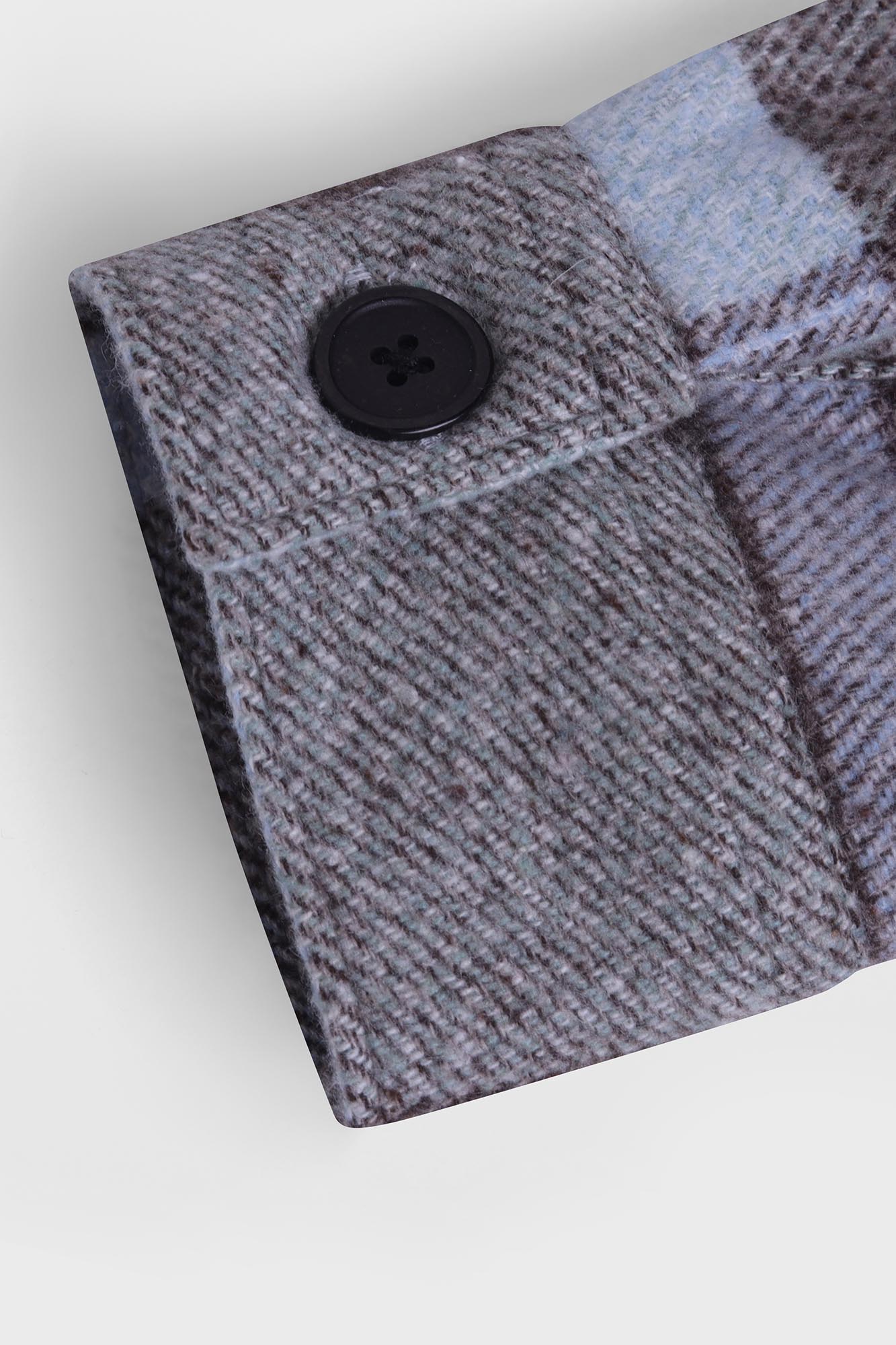 Brushed Checkered Overshirt