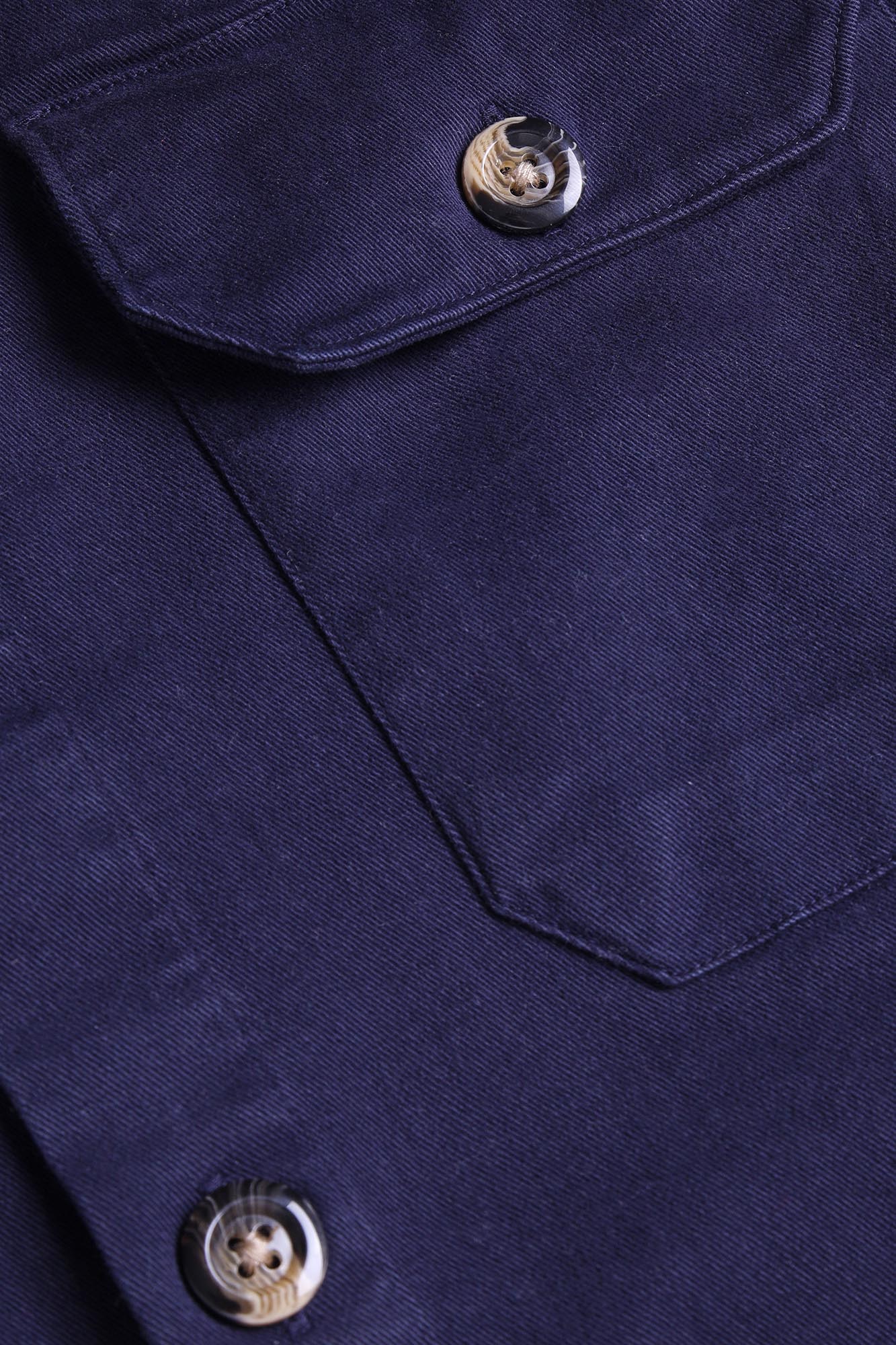 Garment-Dyed Stretch Overshirt