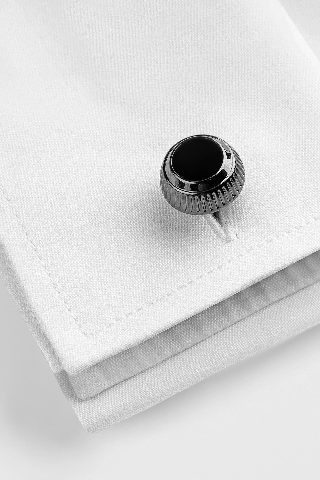 Black Onyx Round Cufflinks