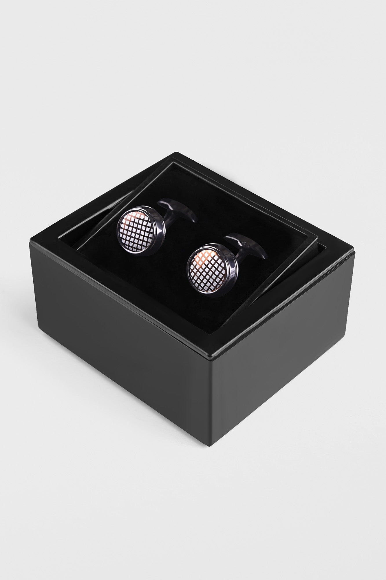 Silver Tone Round Cufflinks