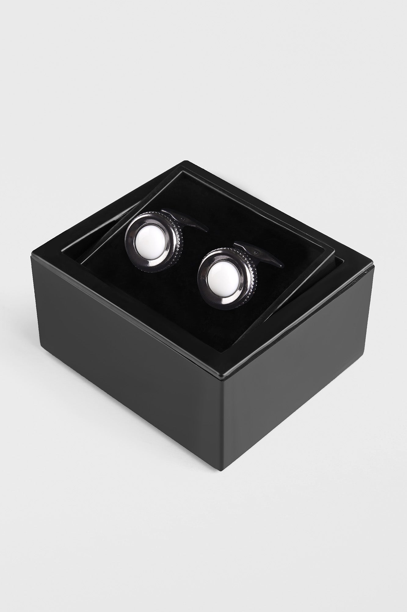 Silver Tone Round Cufflinks