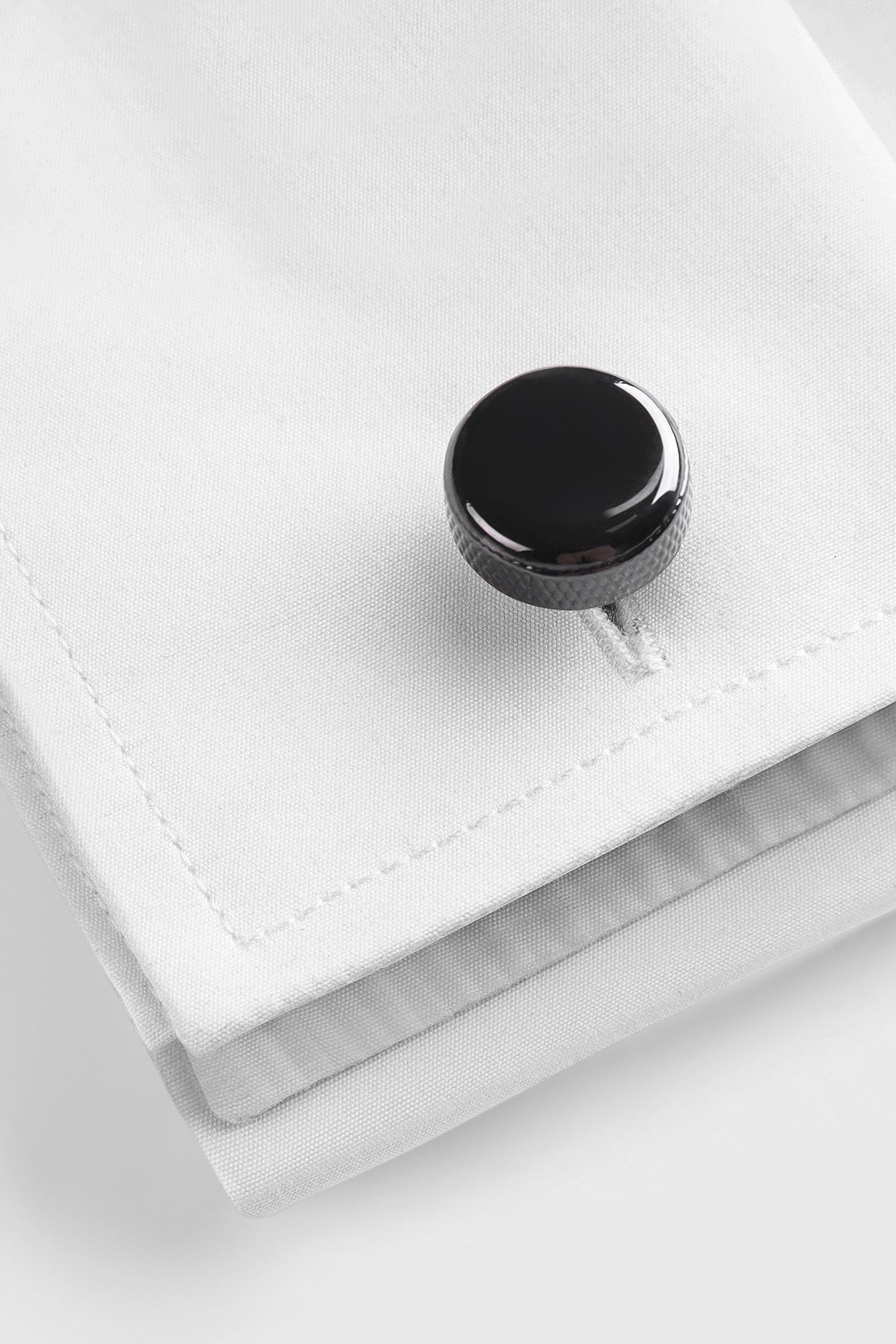Black Onyx Round Cufflinks