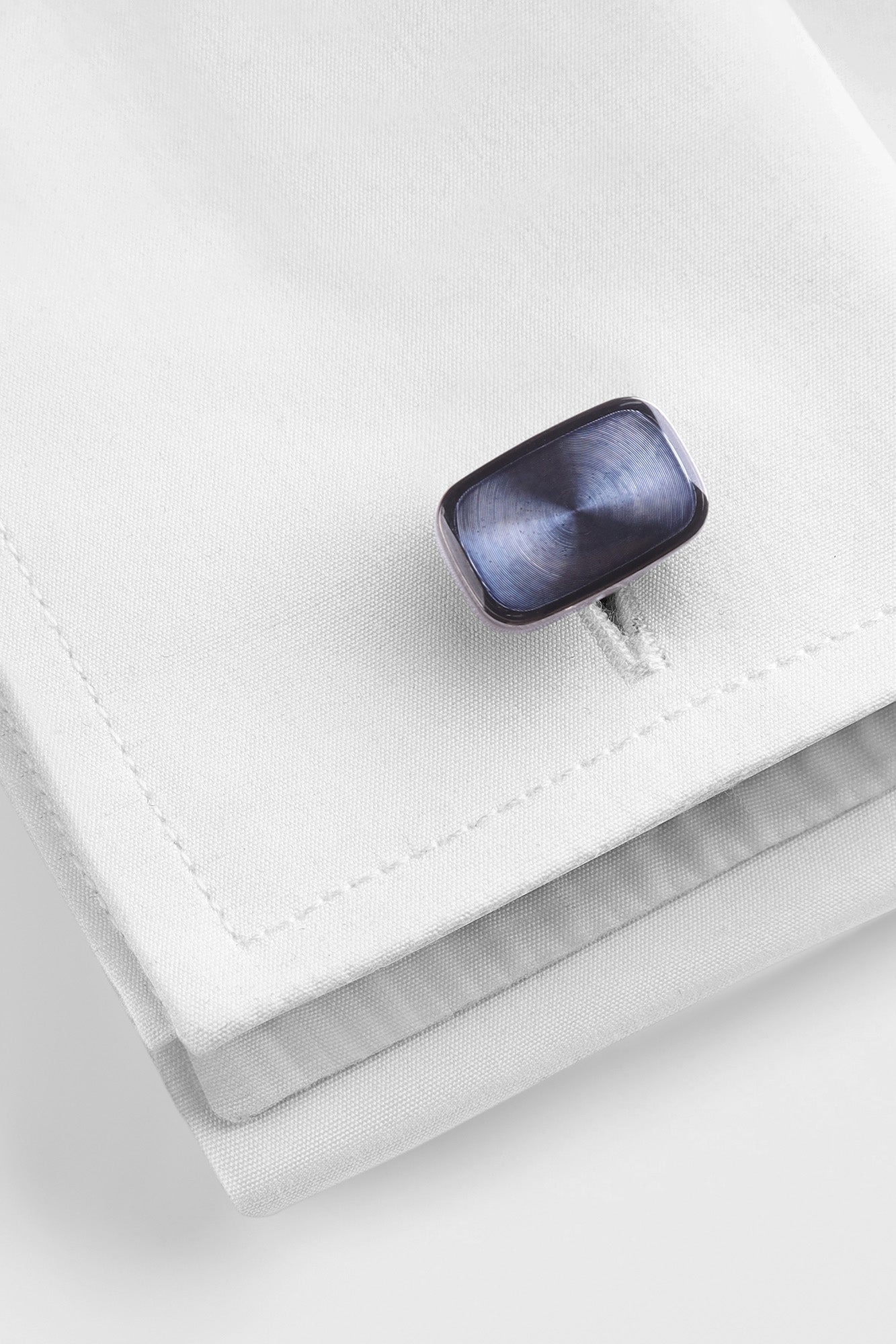 Blue Enamel Rectangle Cufflinks
