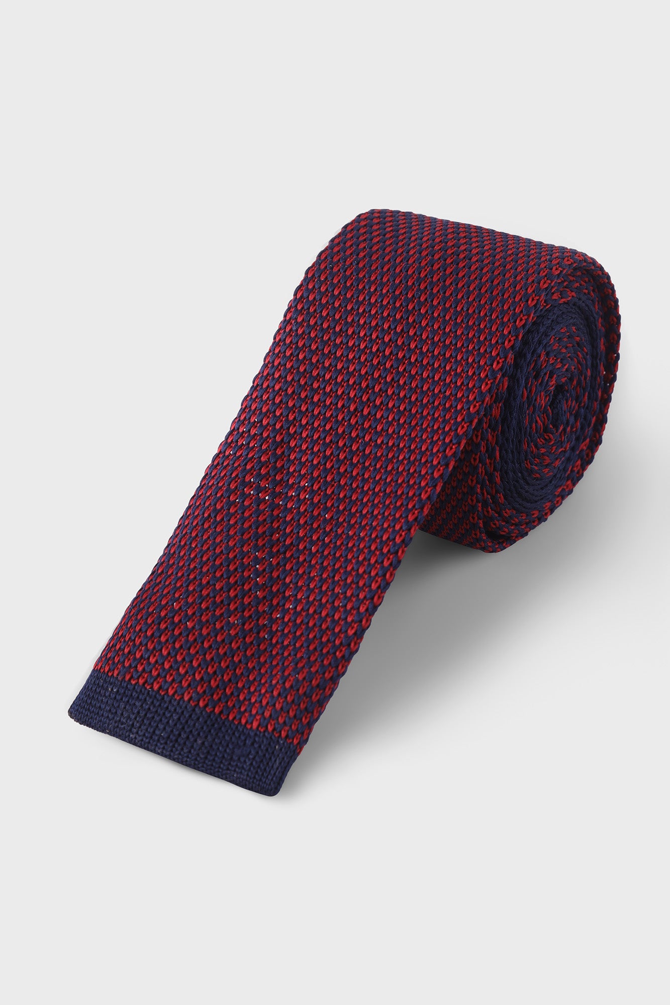 Burgundy Knitted Tie