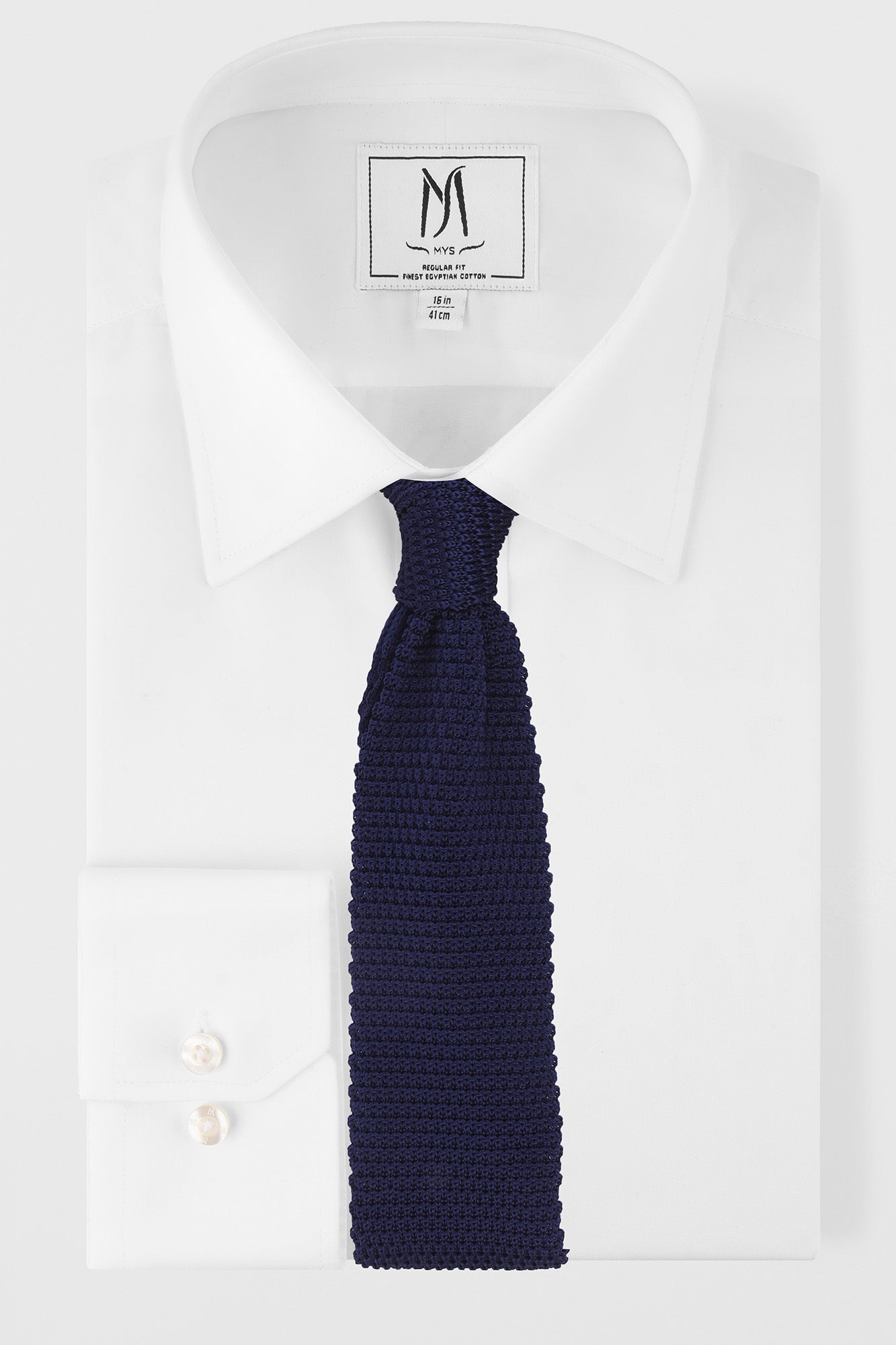 Navy Knitted Tie