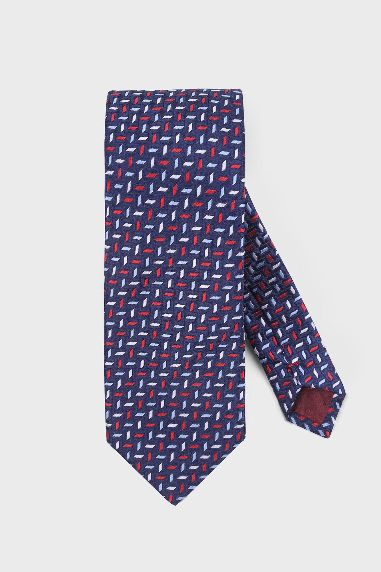Blue Geometric Tie