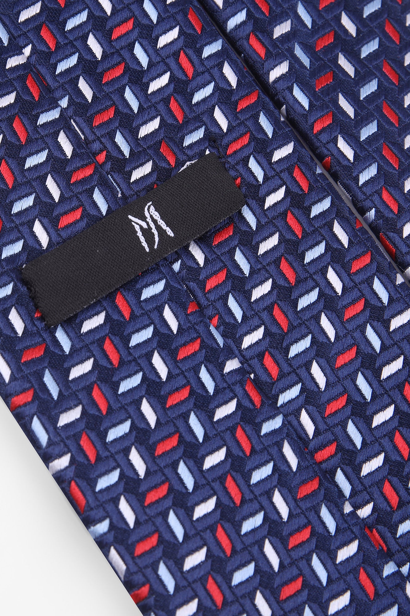 Blue Geometric Tie