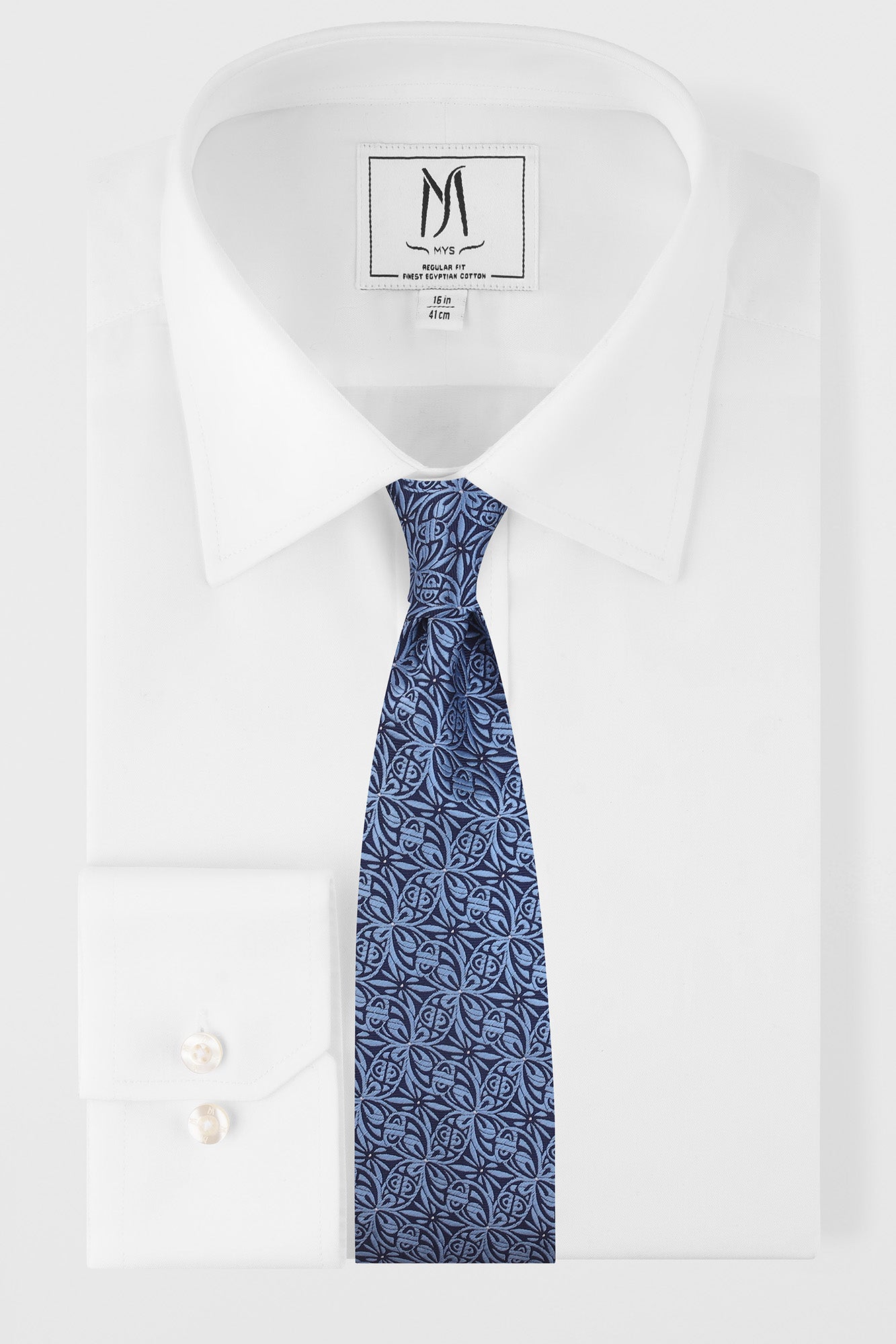 Light Blue Floral Tie