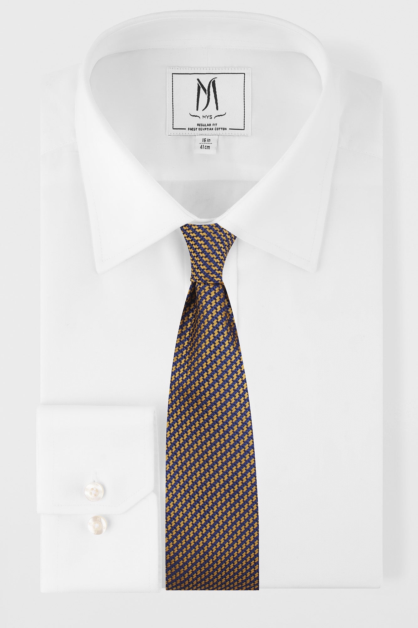 Gold Geometric Tie