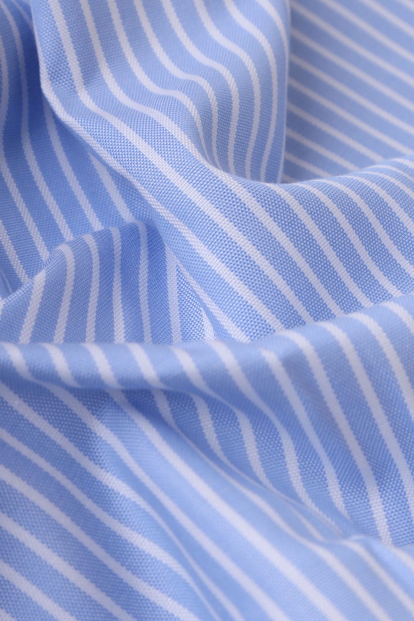 Light Blue Striped Royal Oxford Shirt