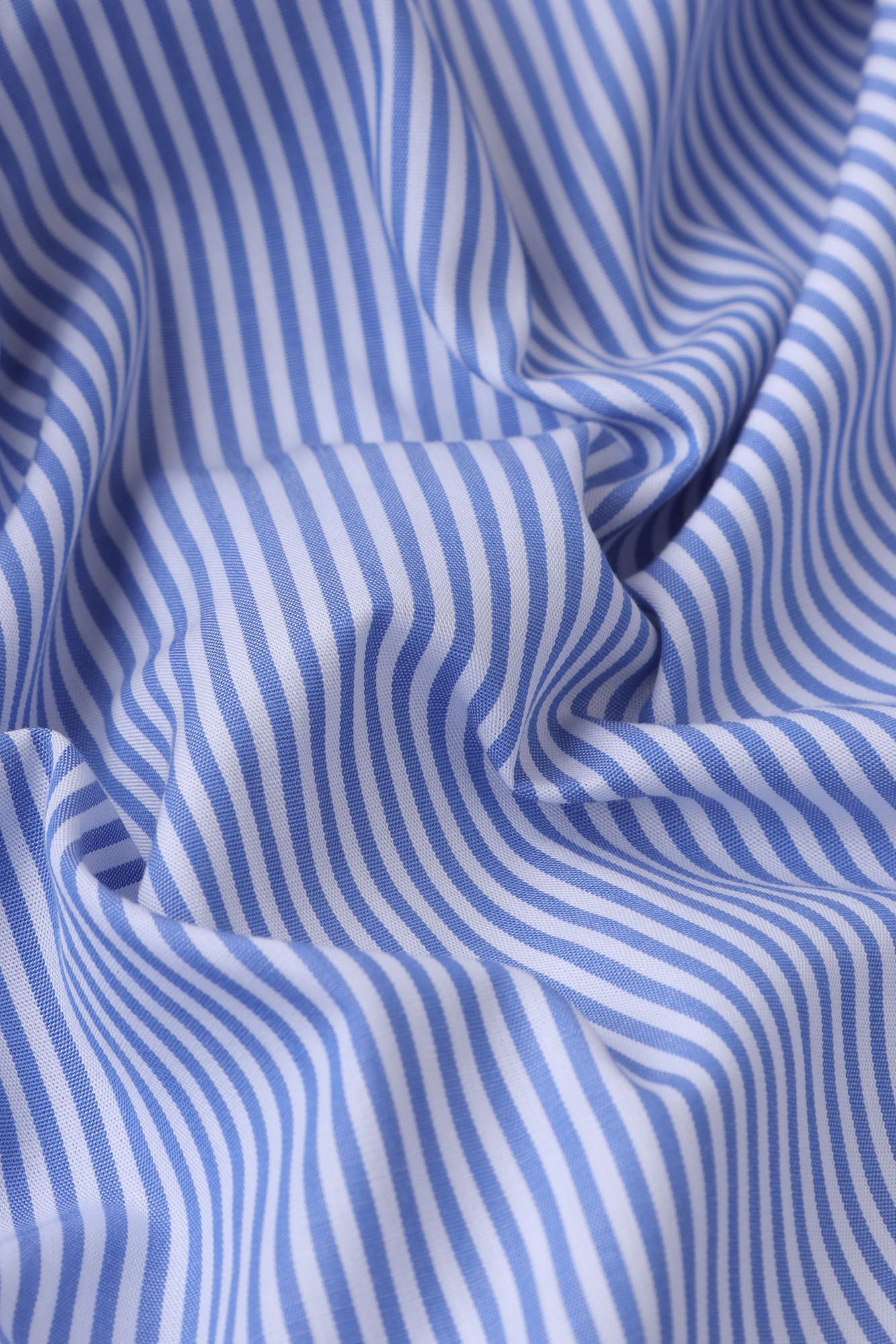 Blue Striped Poplin Shirt