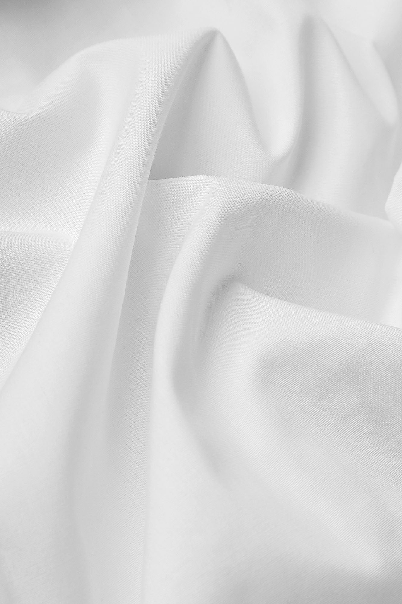 White Contrast Light Blue Stretch Shirt - Slim Fit