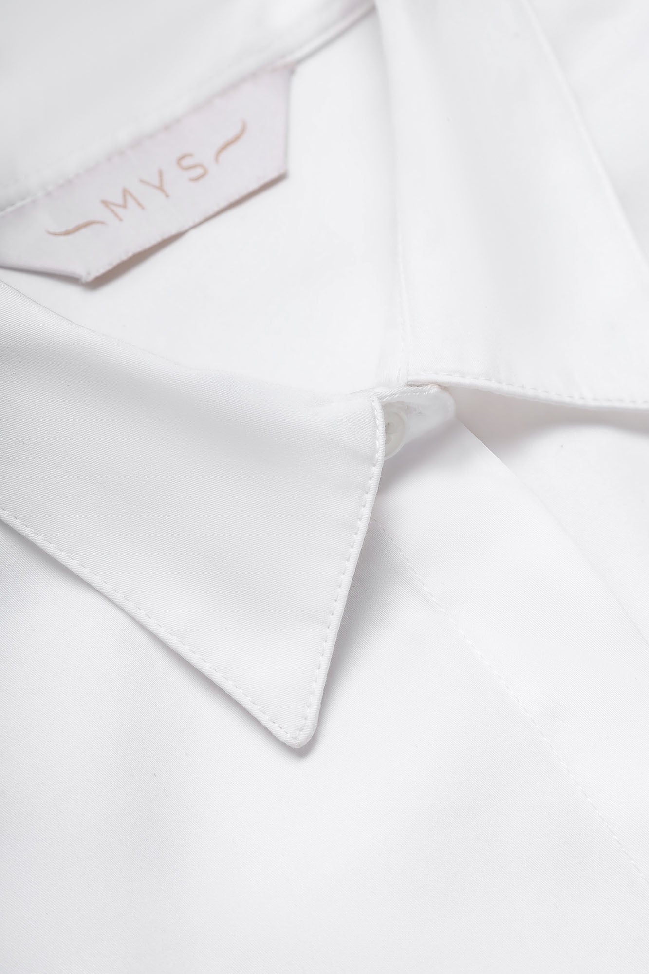 White Tie Cuff Detail Shirt
