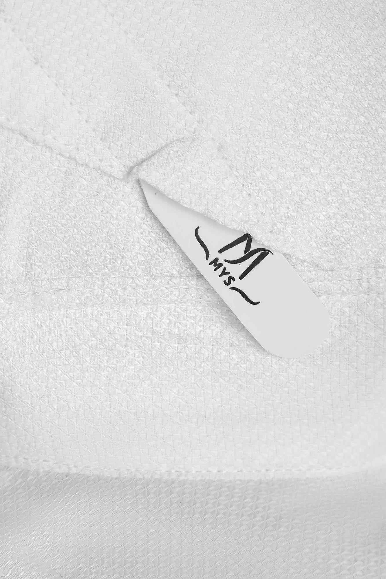 White Dobby Double Cuff Shirt - Regular Fit