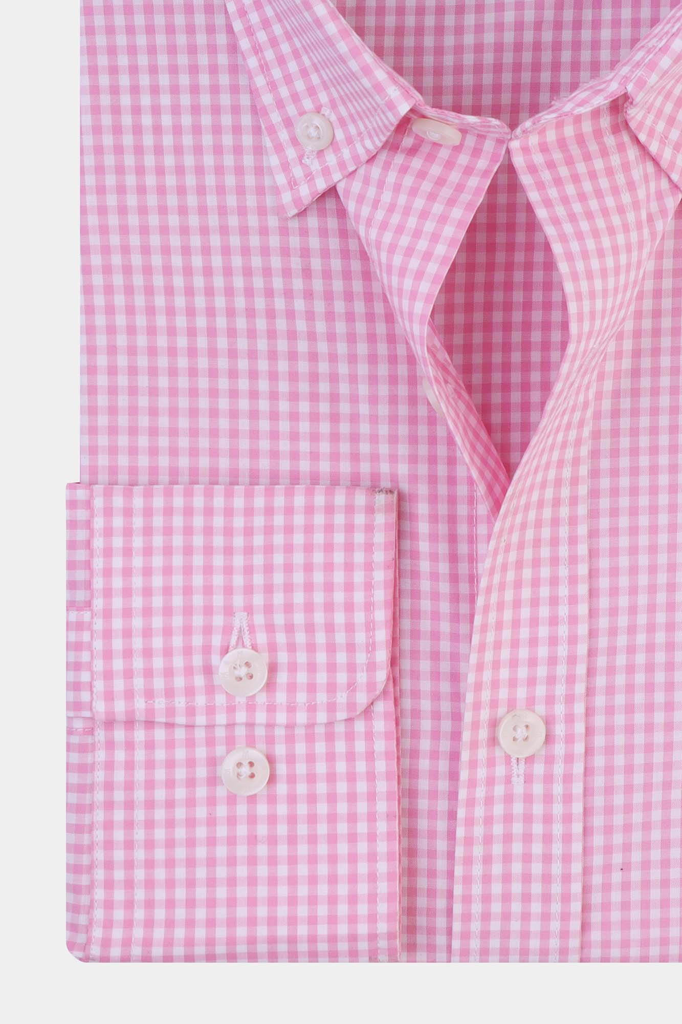 Checkered Poplin Button-Down Shirt