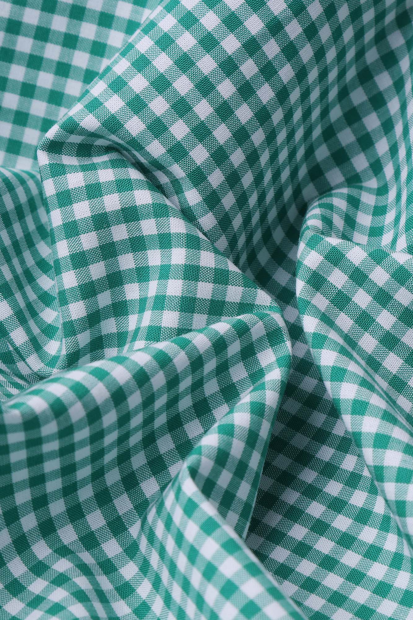 Checkered Poplin Button-Down Shirt