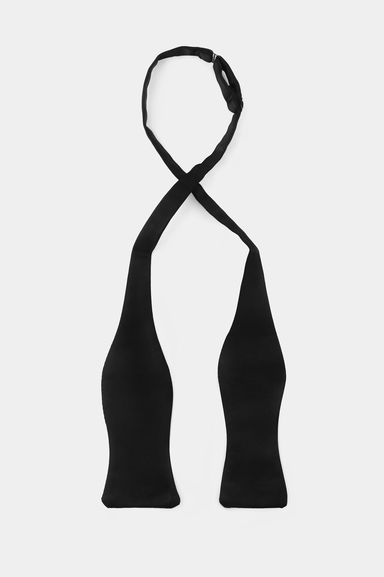 Black Self Tie Bow Tie - Small