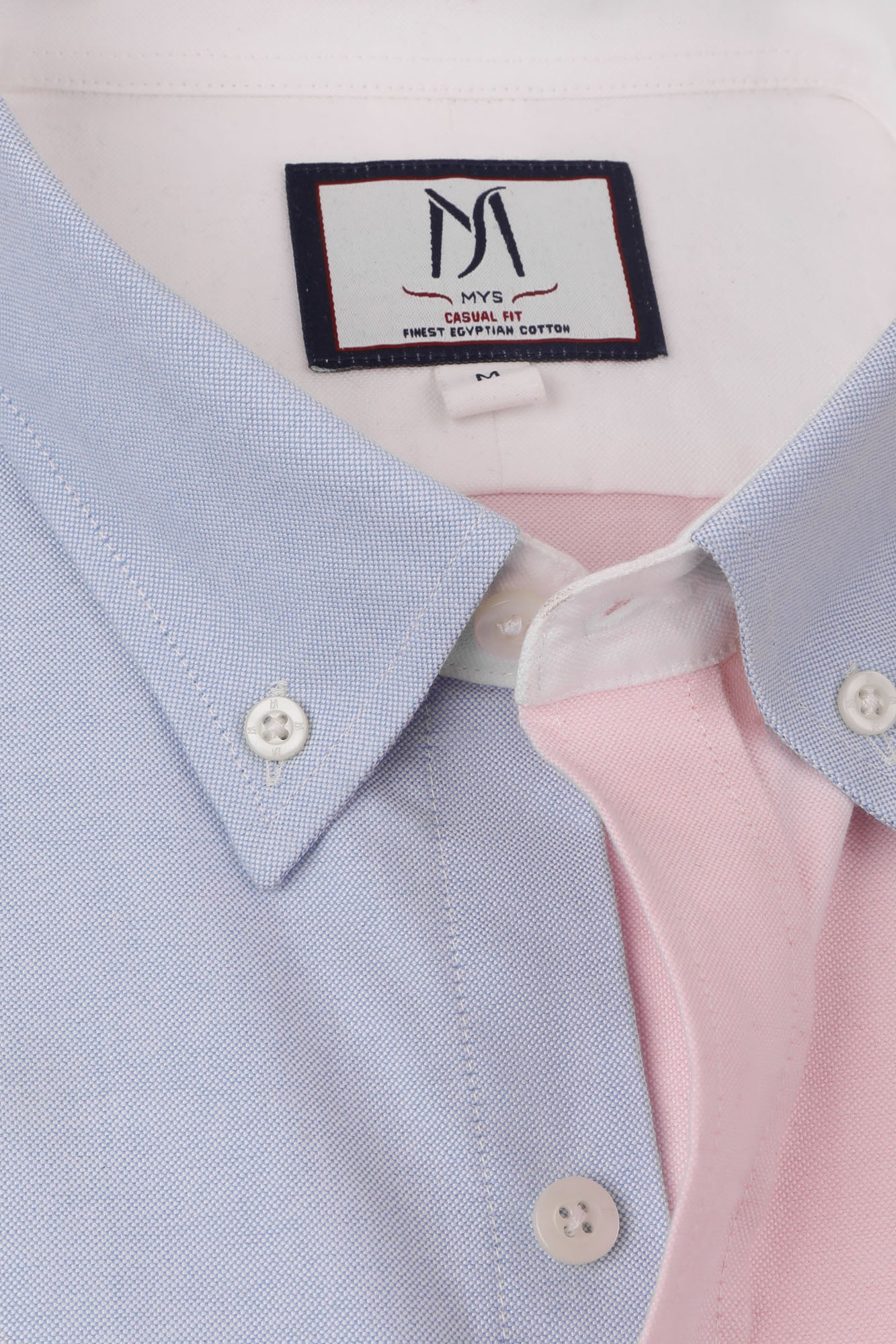 Oxford Patch-Work Button-Down Shirt