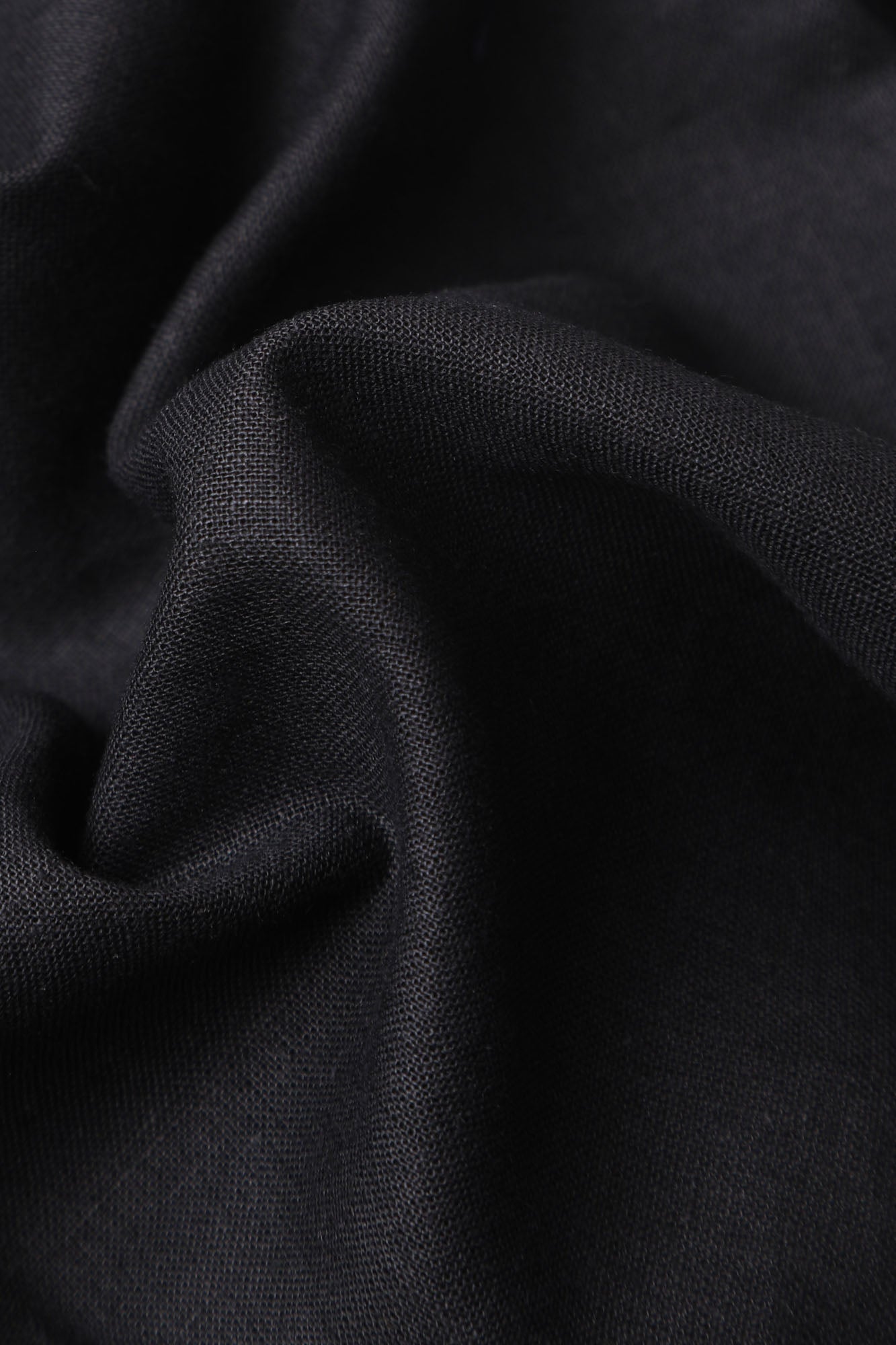 Linen Cotton Button-Down Shirt w/Pocket