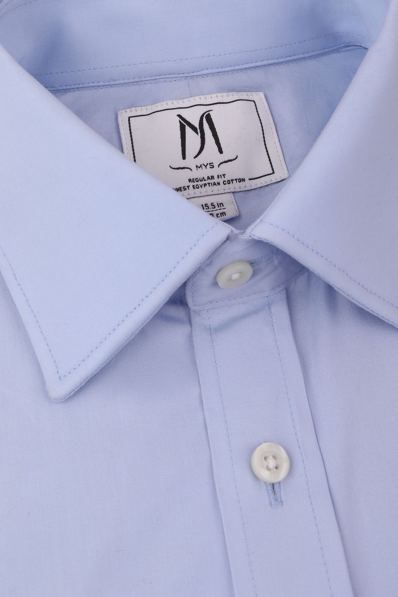 Light Blue Poplin Stretch Shirt - Regular Fit