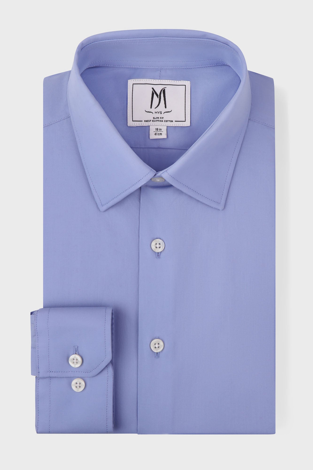 Blue Poplin Shirt - Slim Fit