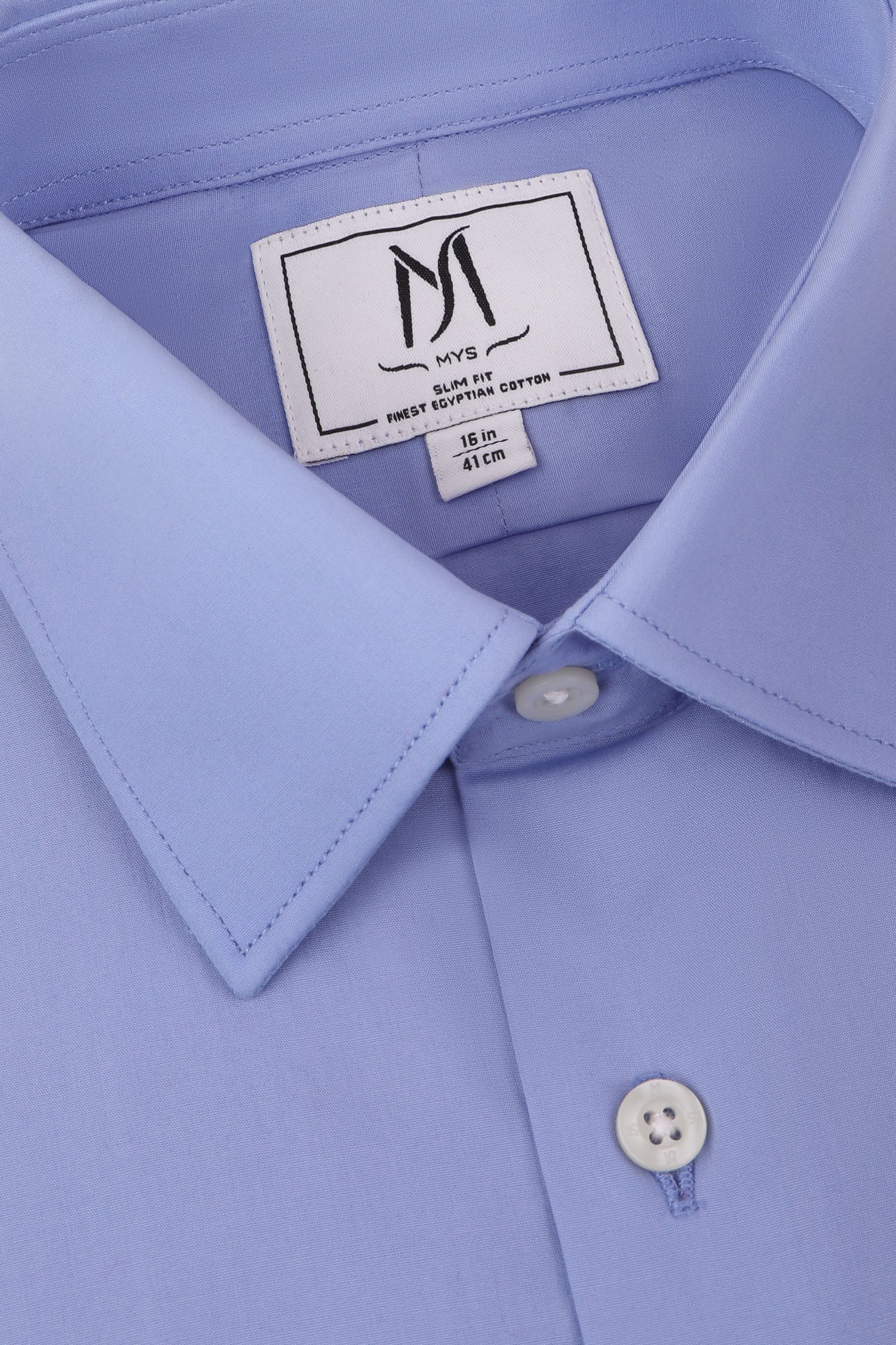 Blue Poplin Shirt - Slim Fit