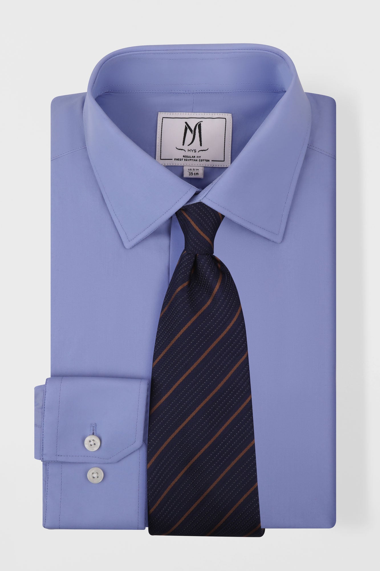 Blue Poplin Shirt - Regular Fit