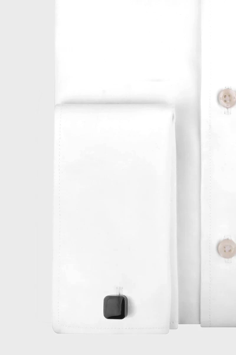 Poplin Double Cuff Shirt - Slim Fit
