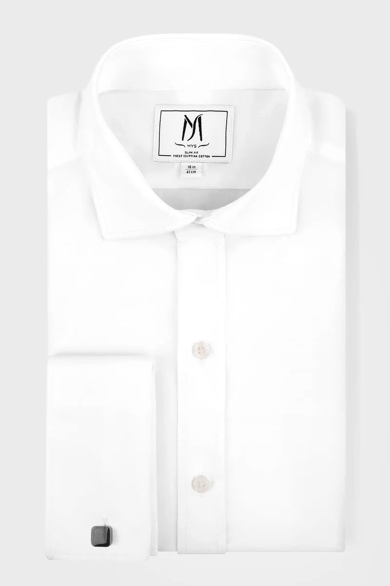 Poplin Double Cuff Shirt - Slim Fit