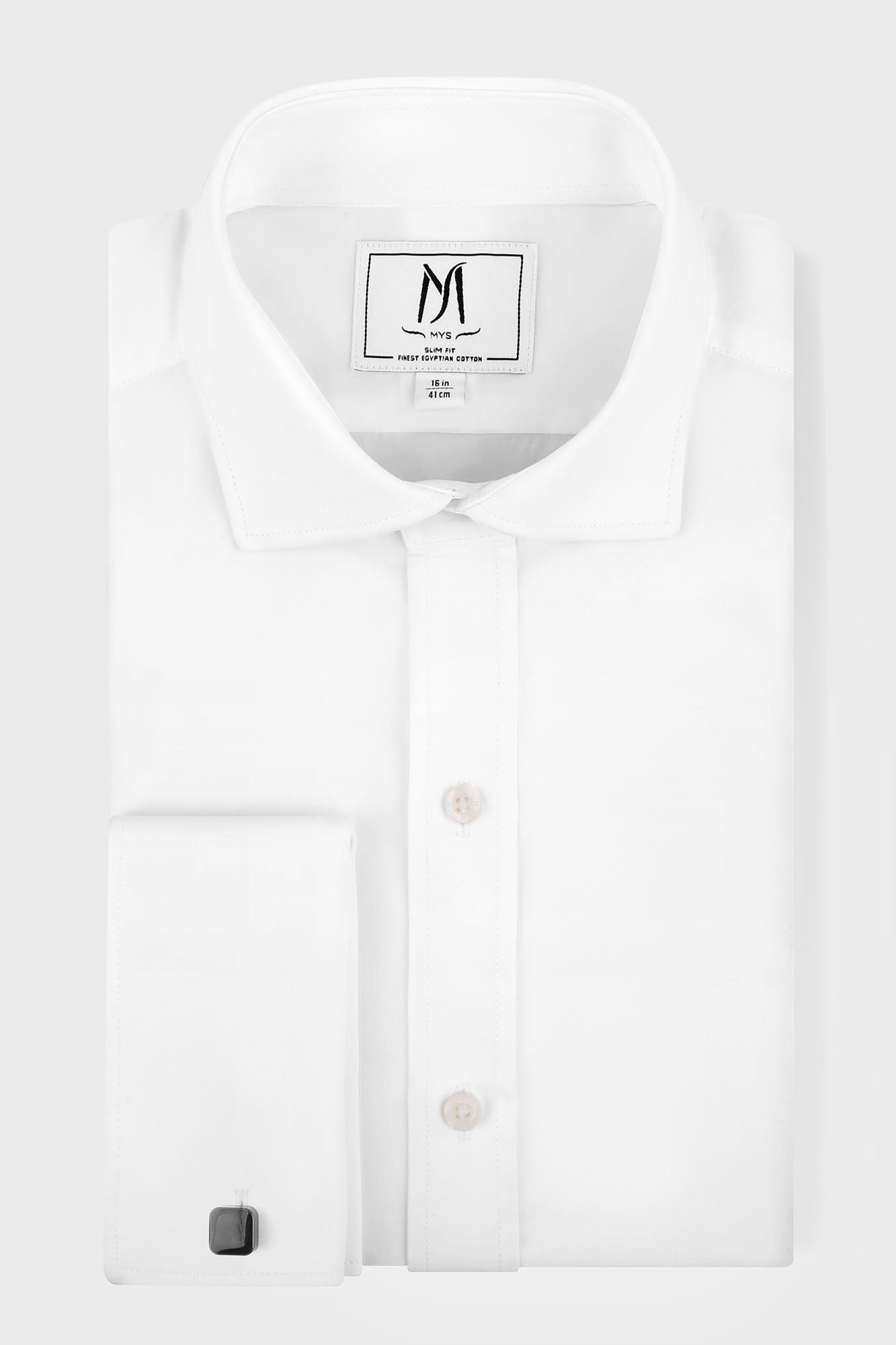 Poplin Double Cuff Shirt - Slim Fit