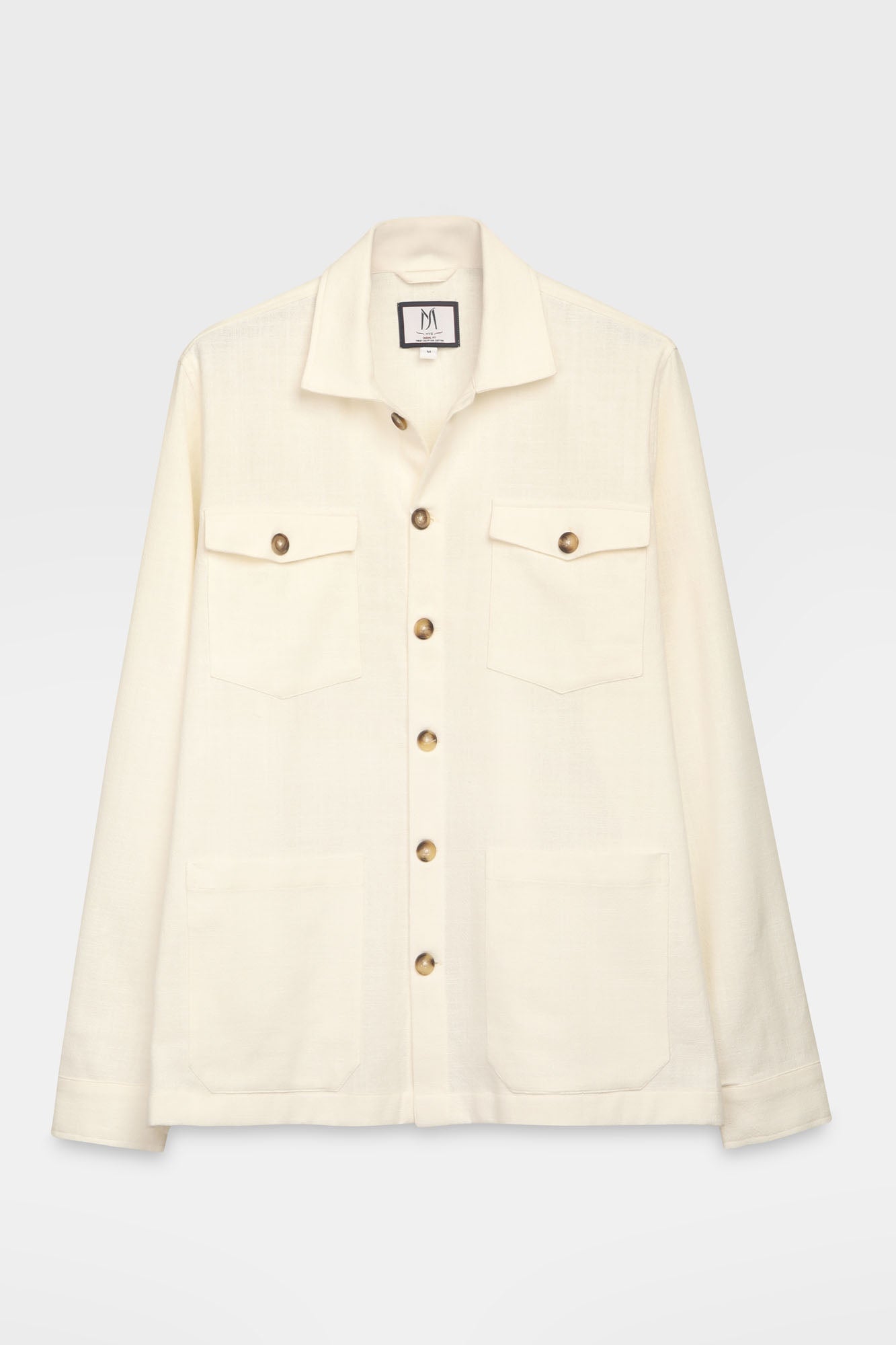 Off-White Linen Look Overshirt