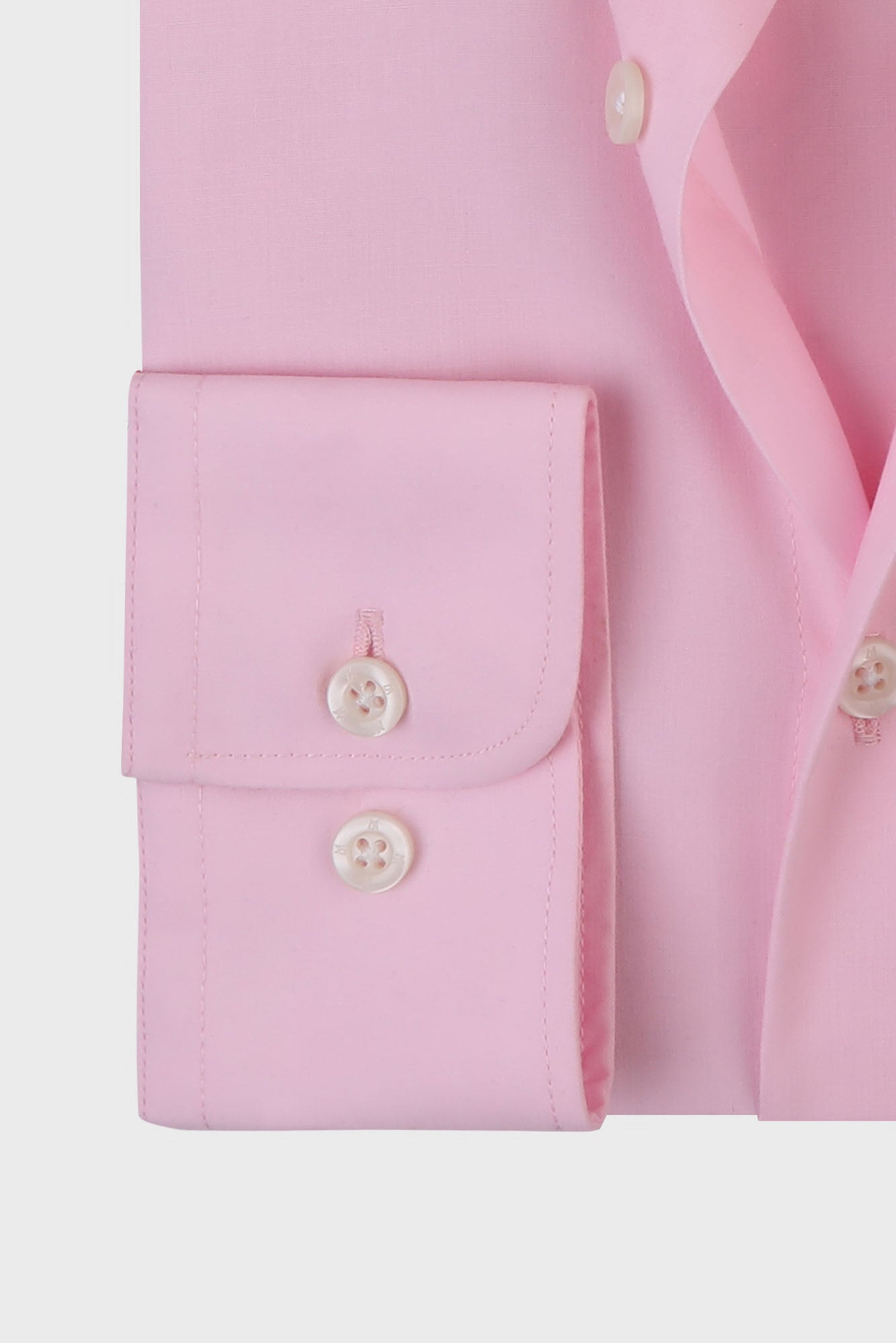 Light Pink Poplin Shirt - Slim Fit
