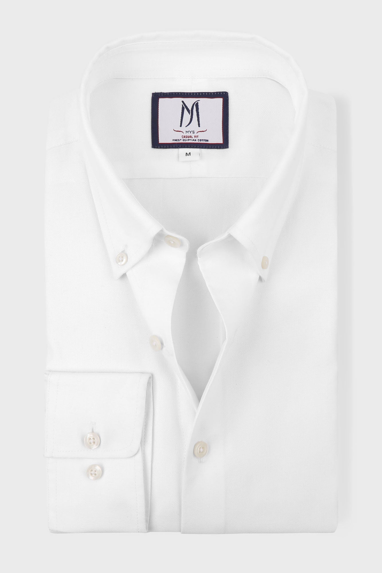 White Oxford Button-Down Shirt