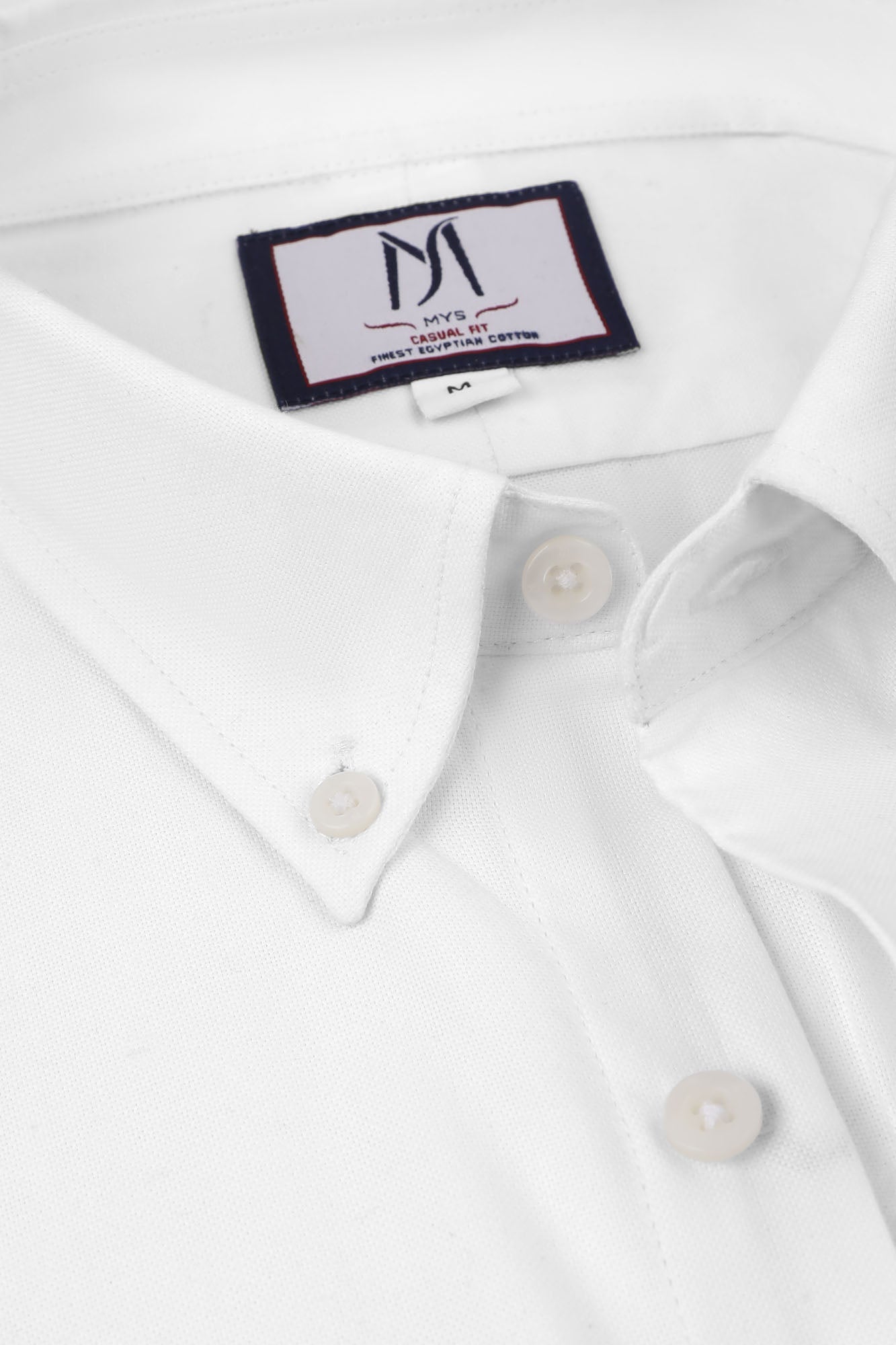 White Oxford Button-Down Shirt
