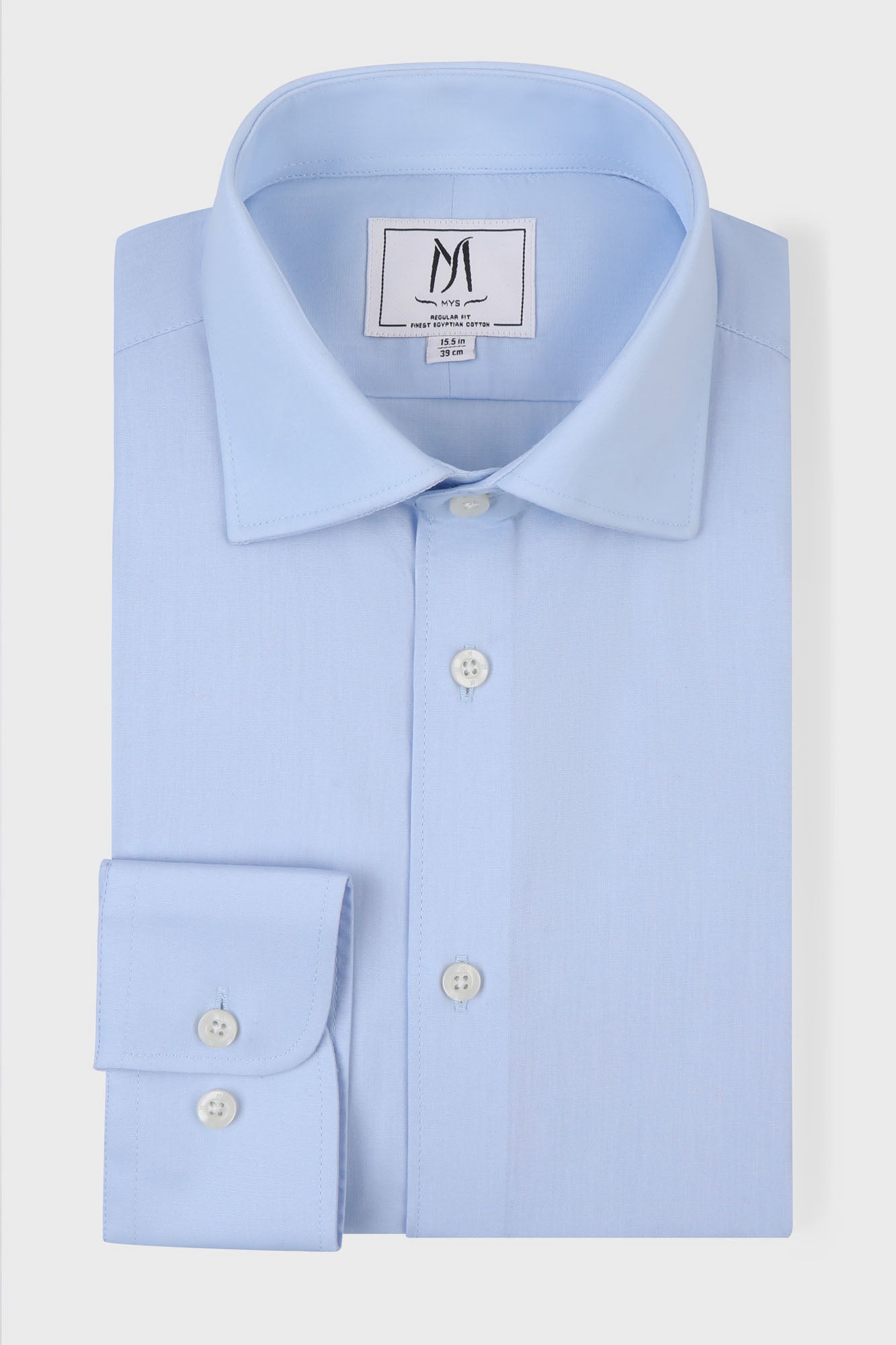 Light Blue Poplin Shirt - Regular Fit