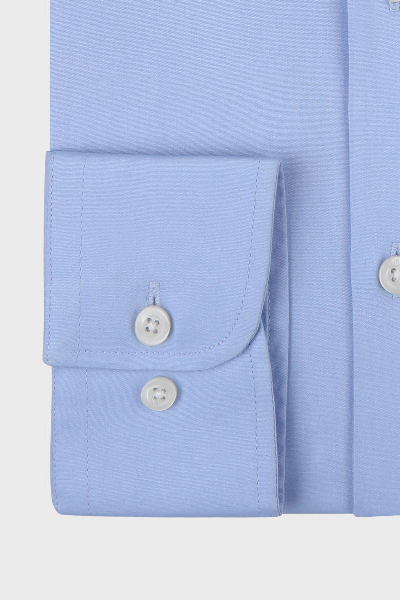 Blue Poplin Shirt - Slim Fit