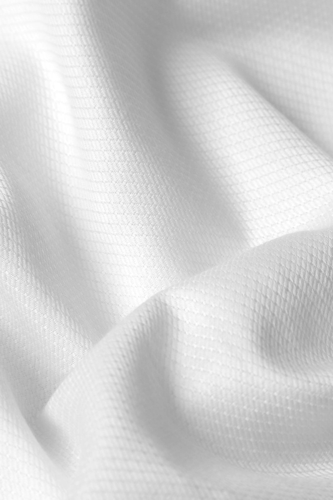 White Dobby Tuxedo Shirt - Slim Fit