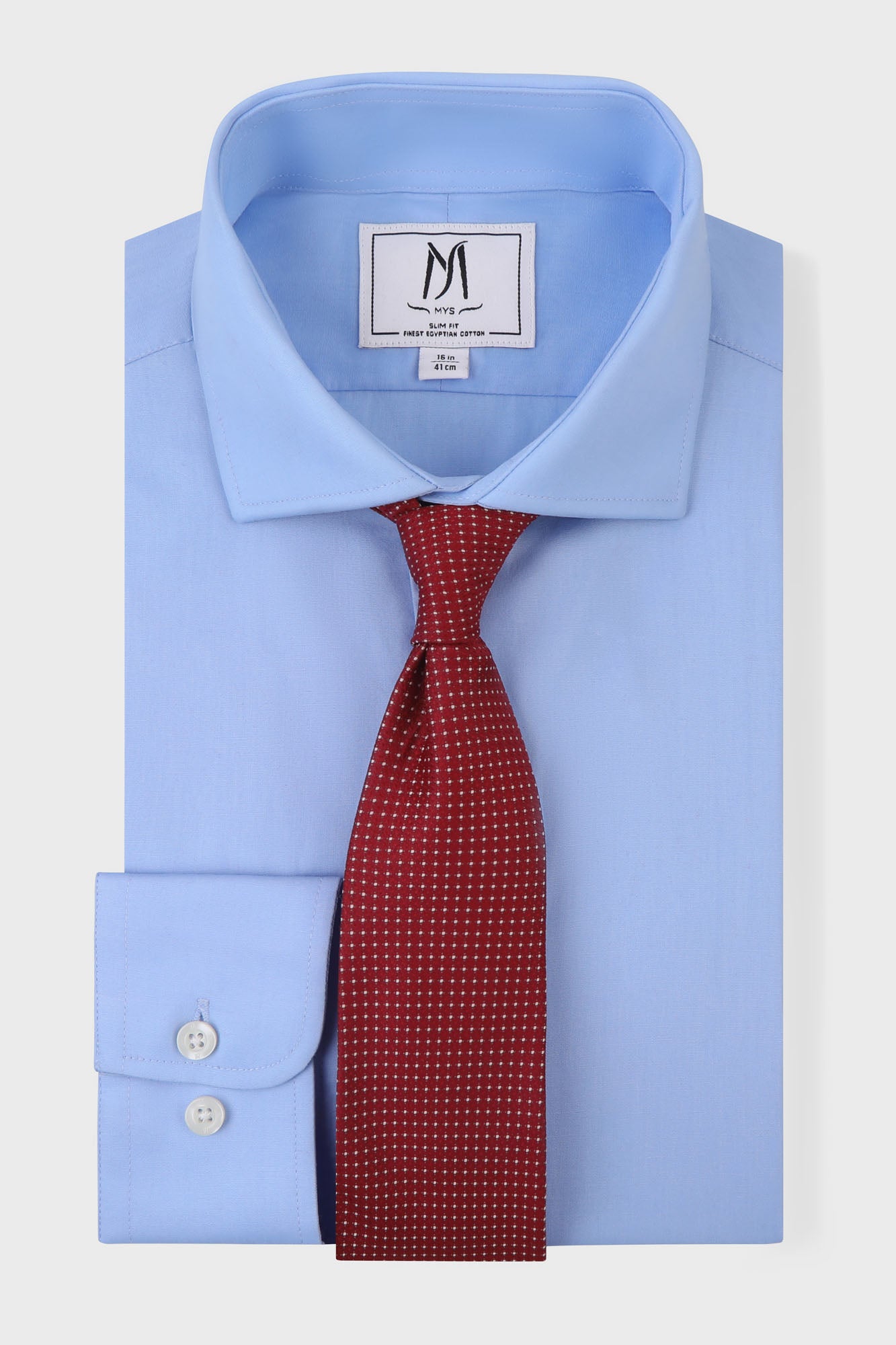 Blue Poplin Shirt - Slim Fit