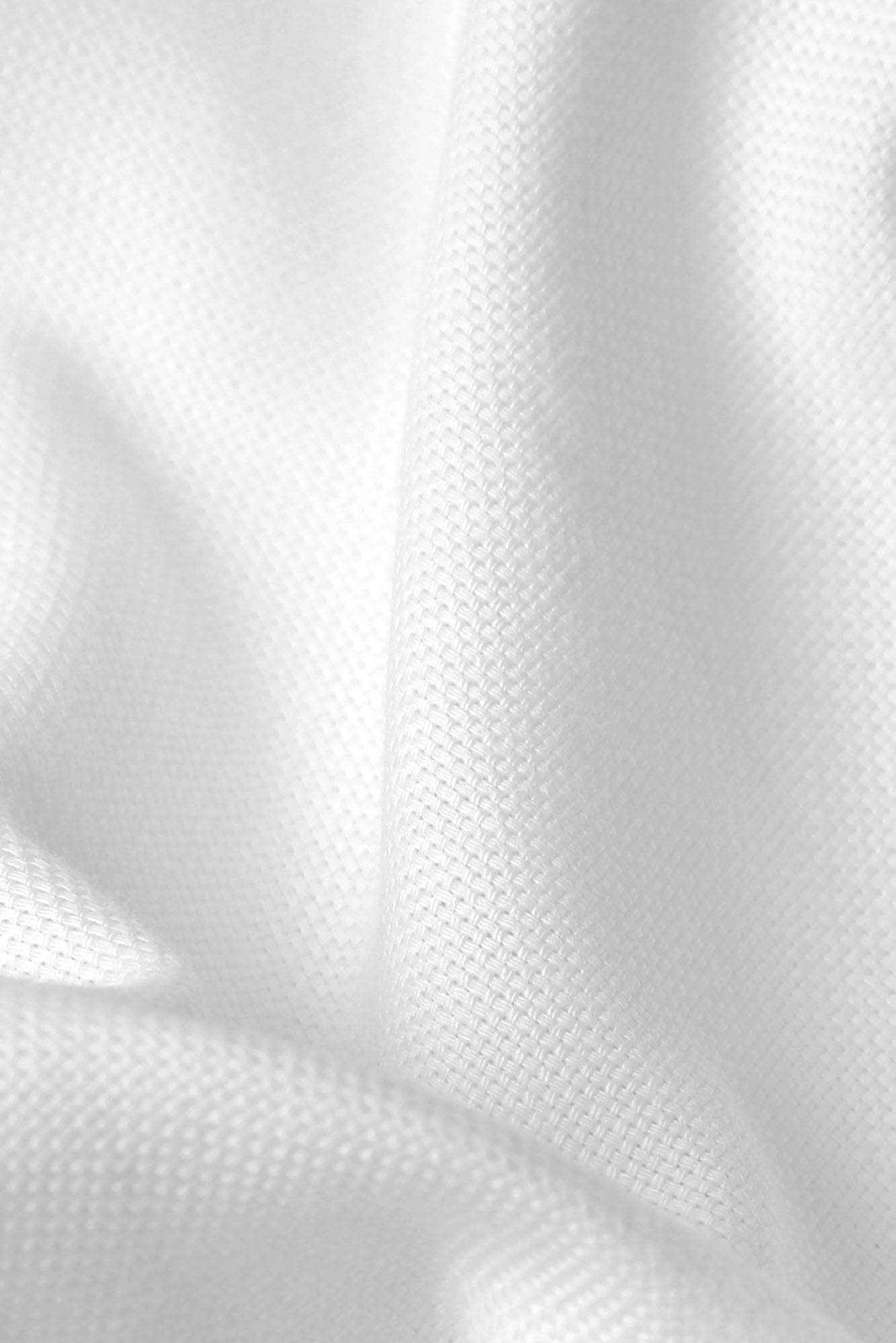 White Royal Oxford Double Cuff Shirt - Regular Fit