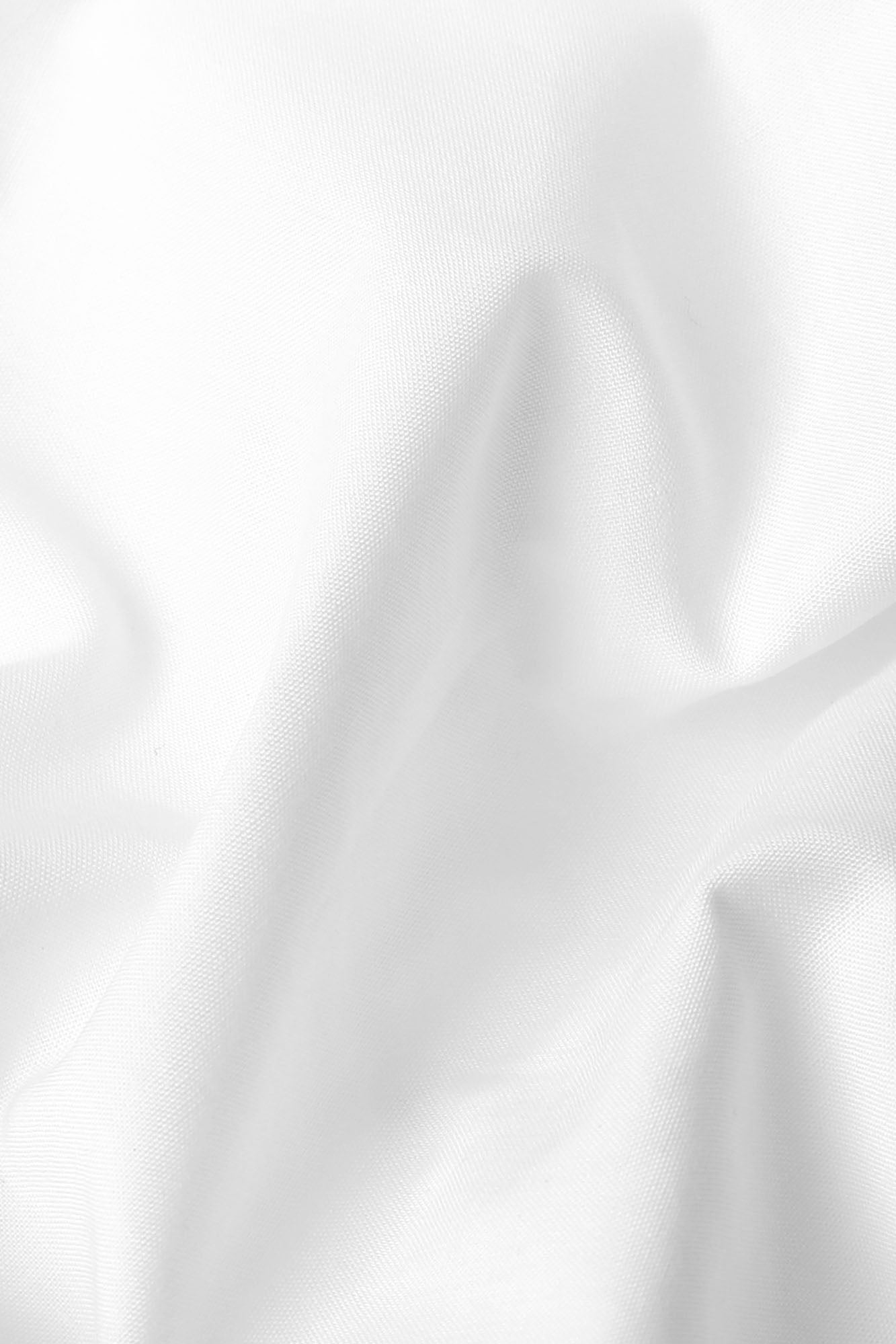 White Poplin Bib Tuxedo Shirt - Regular Fit