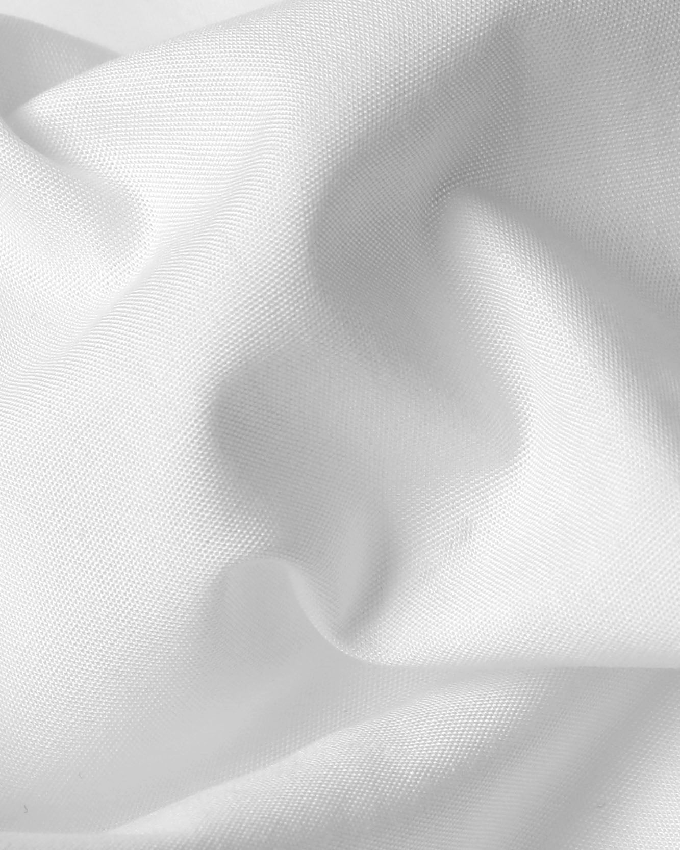 White Poplin Pleated Tuxedo Shirt - Regular Fit