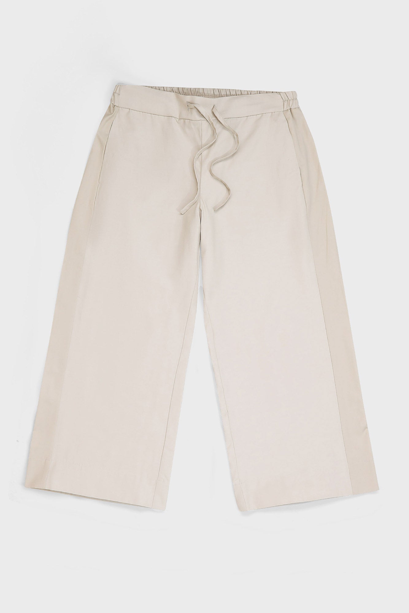 Taupe Relaxed Drawstring Pants