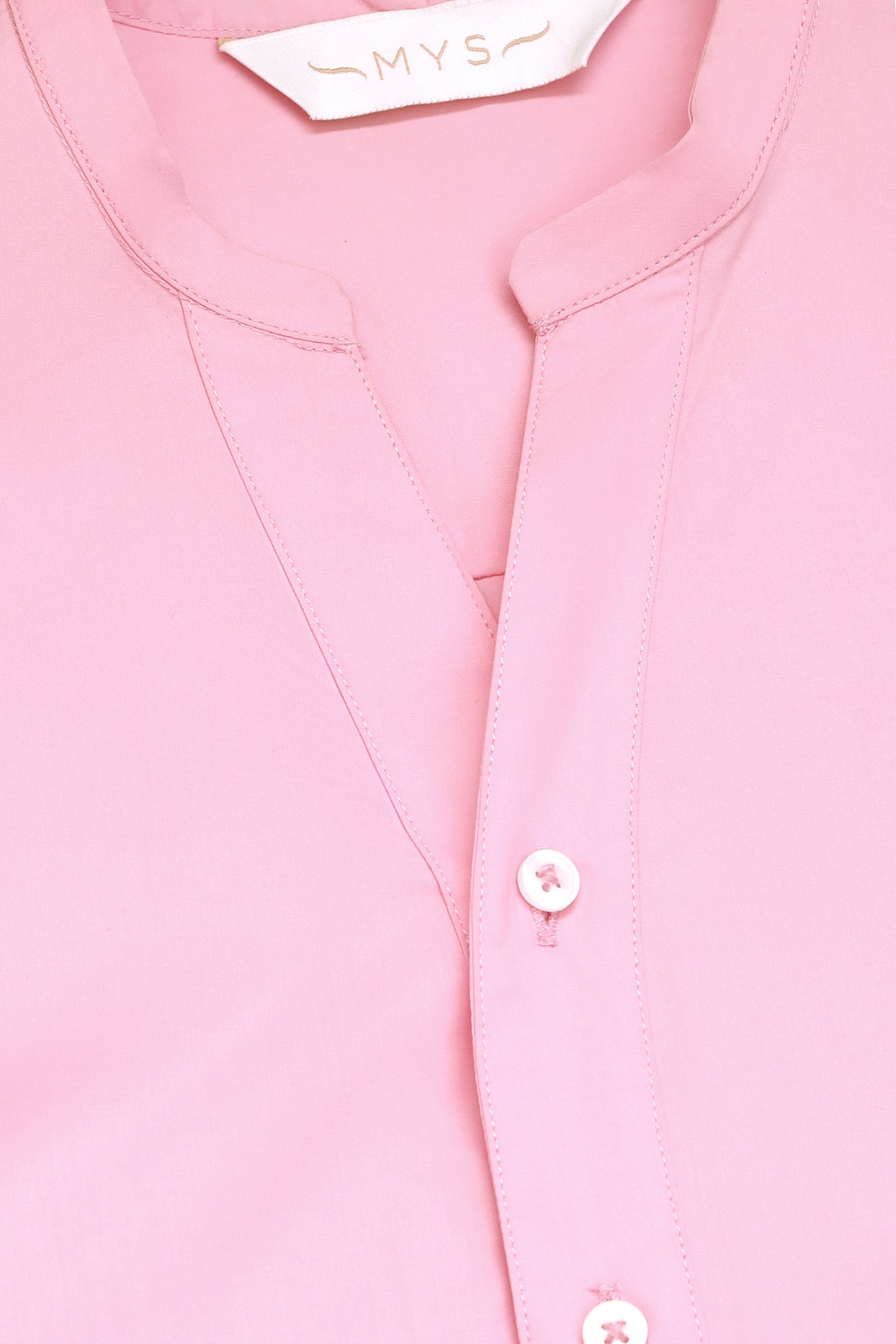 Pink Side Tie Shirt