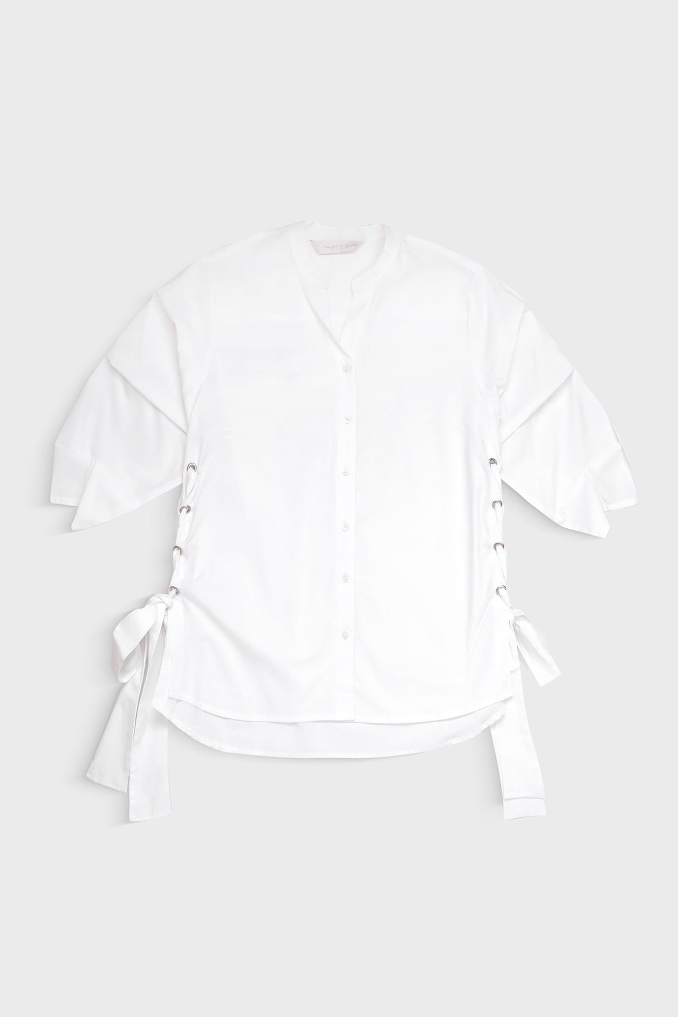 White Side Tie Shirt
